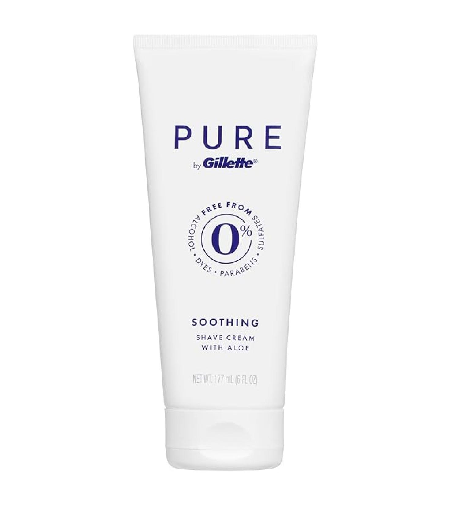 PURE by Gillette Shaving Cream for Men - 6 fl oz - Buy Online on GoSupps.com