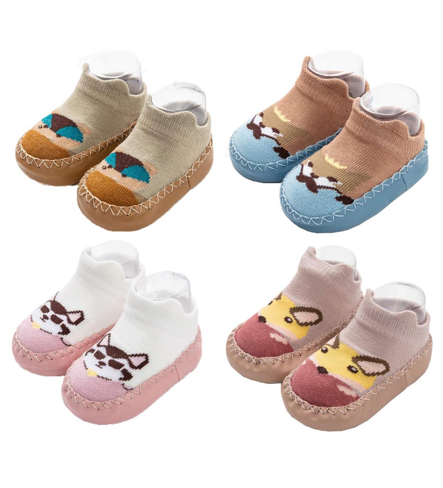 Ceguimos Baby Boys Girls Indoor Slippers 18-24 Months - 4 Pairs, Multicolor - Buy Online on GoSupps.com