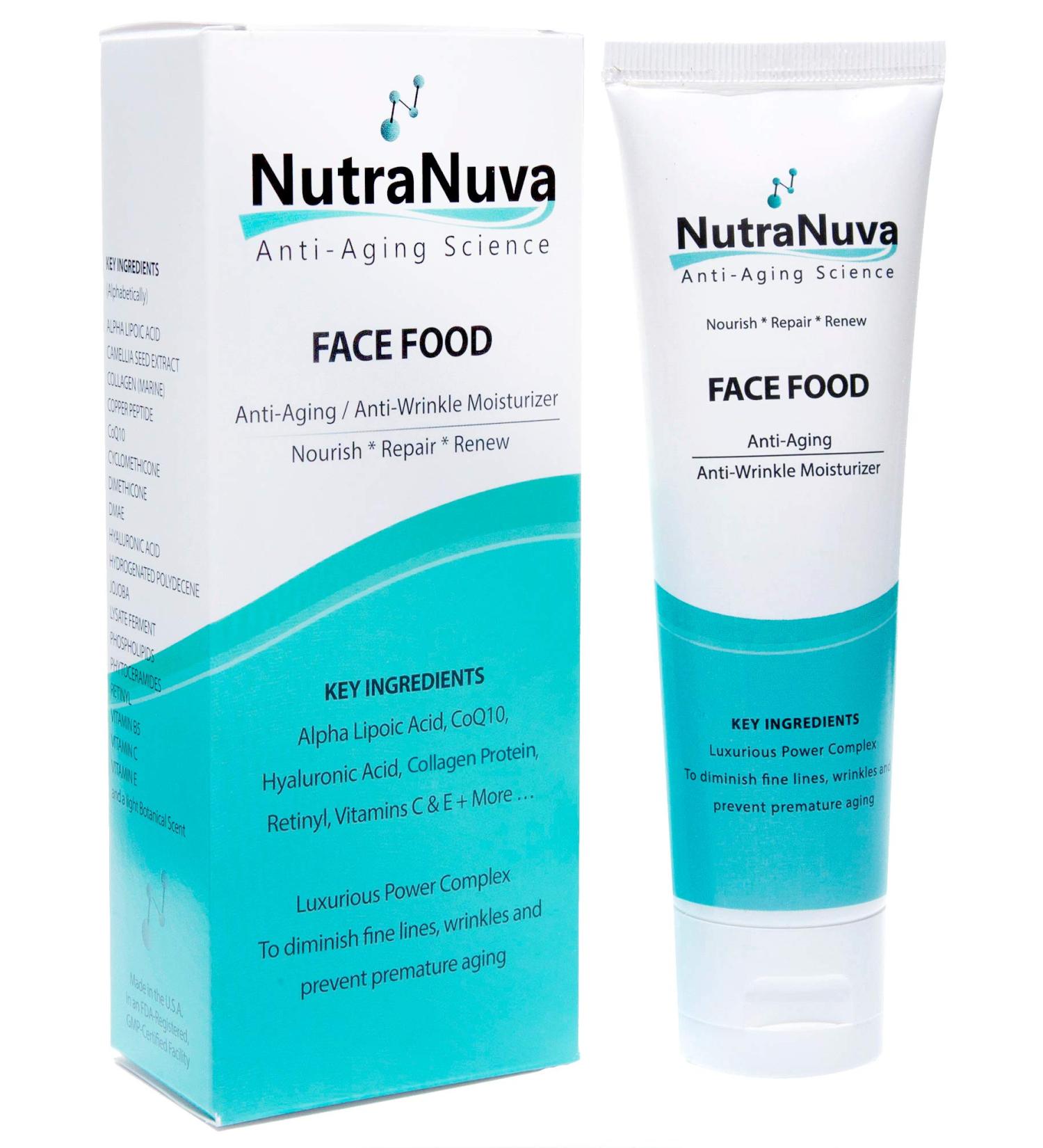 Buy Vegan Anti-Aging Face & Neck Cream | Hyaluronic Acid GHK Copper Peptides CoQ10 | Wrinkle Moisturizer for Day & Night - Buy Online on GoSupps.com