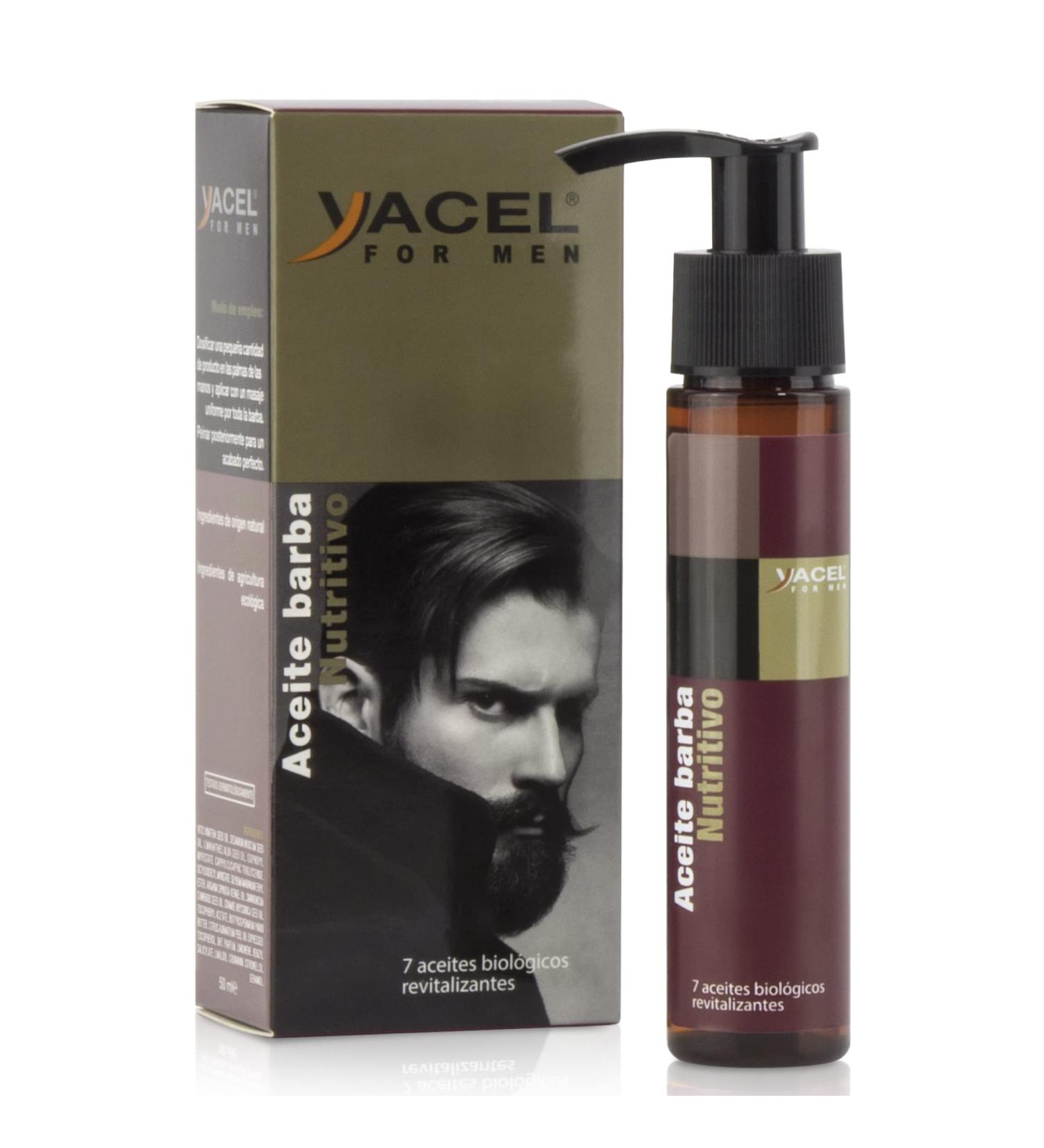 Yacel For Men | Nourishing Beard Oil | Hydrates Nourishes and Conditions | Helps Shape Men's Beard | with 7 Organic Conditioning Oils | 50ml - Buy Online on GoSupps.com