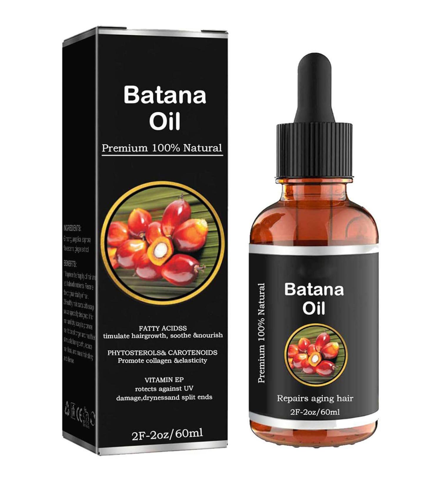 Batana Oil for Hair Growth - Batana Oil Organic for Healthy Hair - 100% Natural - Promotes Hair Wellness for Men & Women Enhances Hair & Skin Radiance - Fir for All Hair Types - Buy Online on GoSupps.com