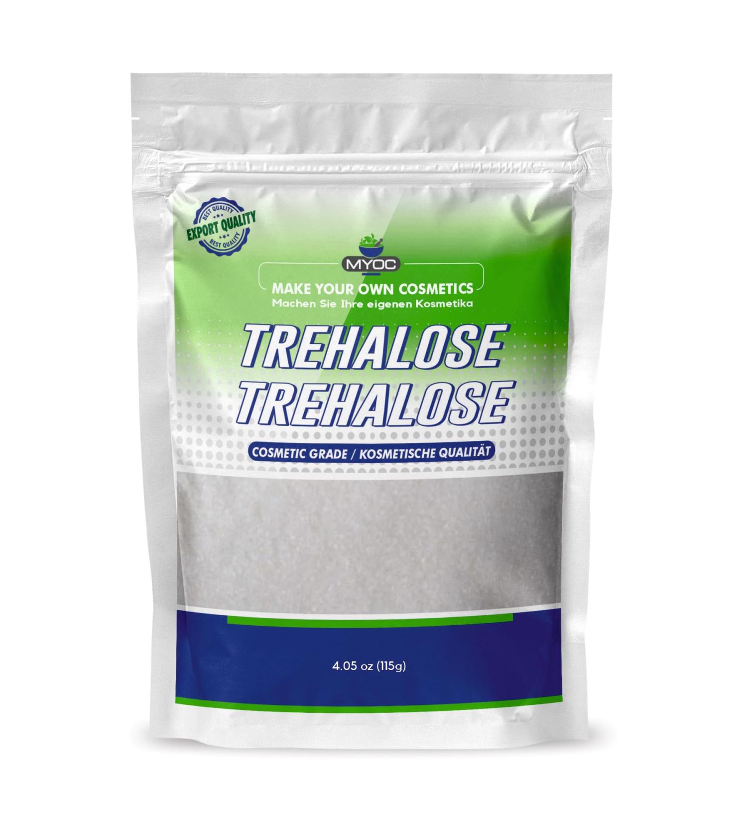 Myoc Trehalose powder Cosmetic ingredient for skin and hair care formulations Moisture Booster and Stabilizer for DIY Products 115g 4oz - Buy Online on GoSupps.com