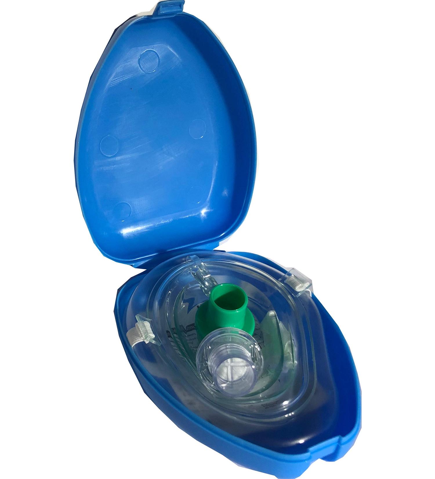 CPR Pocket Mask professional mask ventilation mask for ventilation mouth to mouth with one-way valve additional practice valve and filter