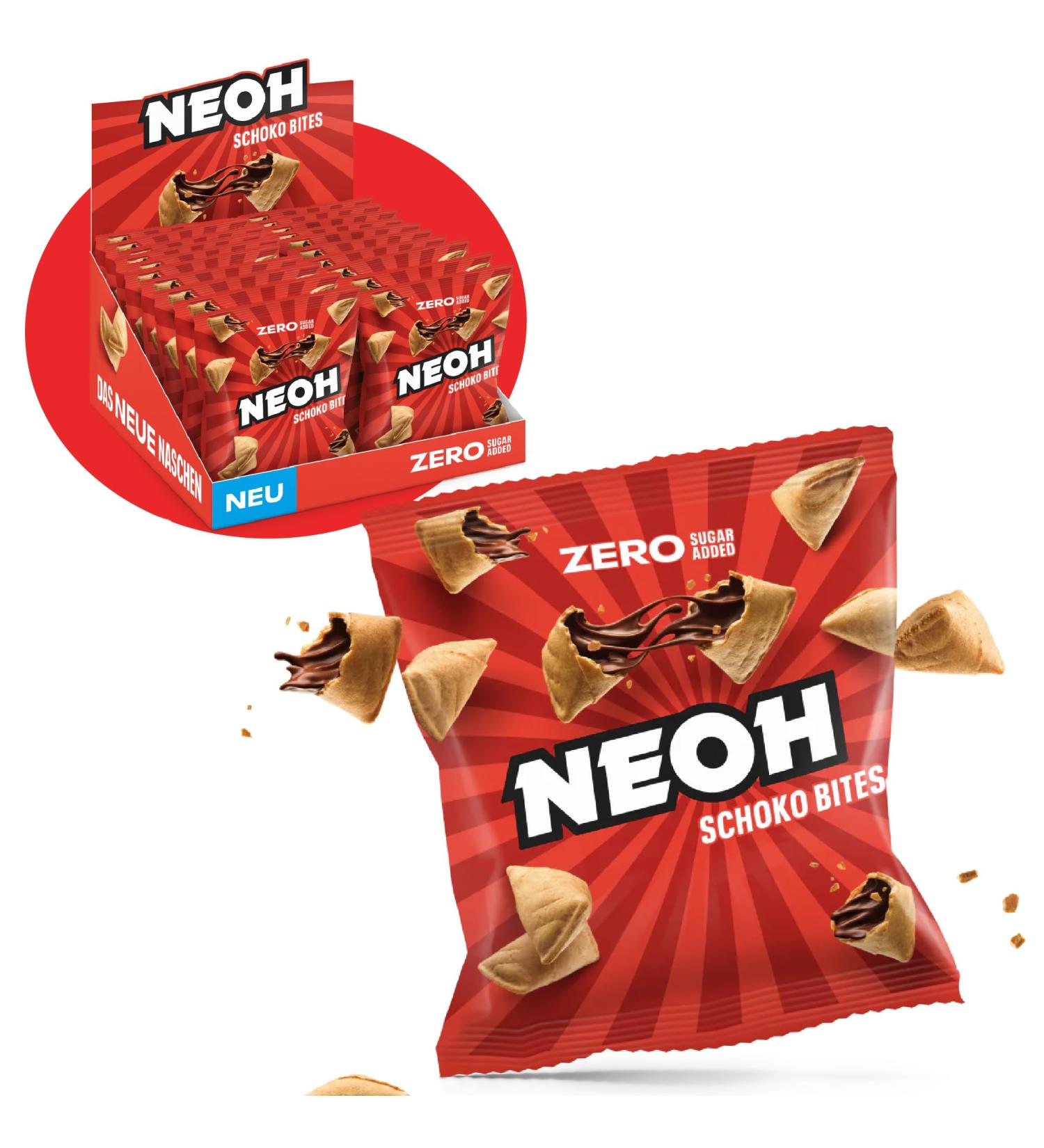  NEOH NEOH Chocolate - No Sugar Added - 100 kcal per serving - With Creamy Hazelnut and Cocoa Filling - Perfect for On the Go or as a Cereal Substitute - 20 x 29g - Buy Online on GoSupps.com