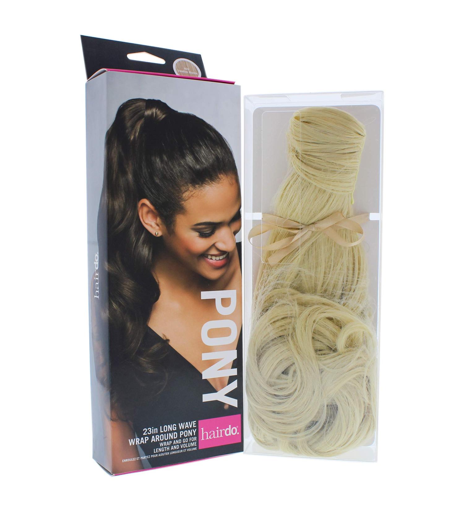 Hairdo Wrap Around Ponytail Wavy 58cm Extension by Jessica Simpson - 23" Wavy Wrap Around Pony (R22 Swedish Blonde)