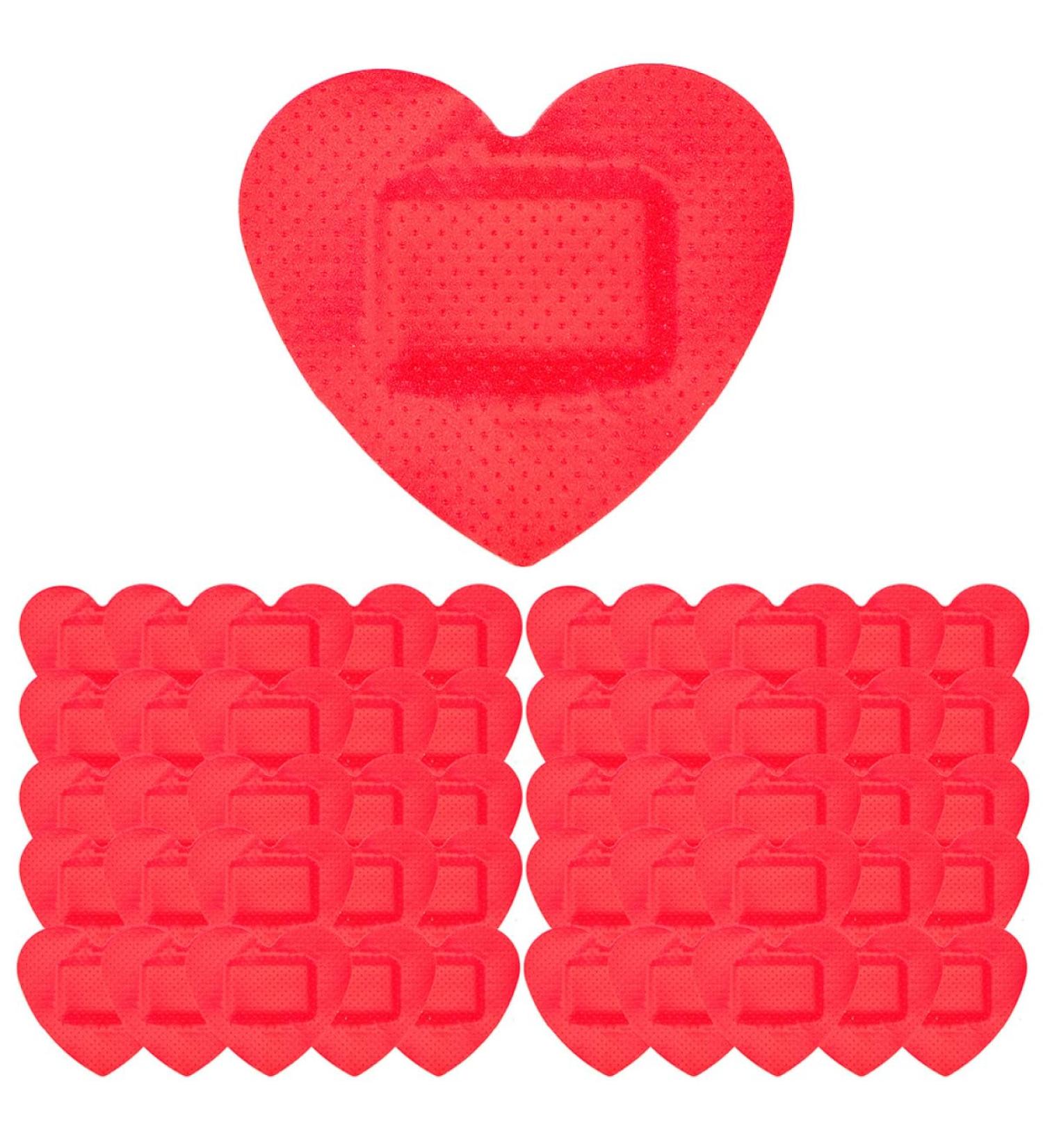 GANAZONO 100pcs Heart Shaped Portable Adhesive Wound Bandages - Breathable Heart Shaped Patches for Wound Care - Buy Online on GoSupps.com