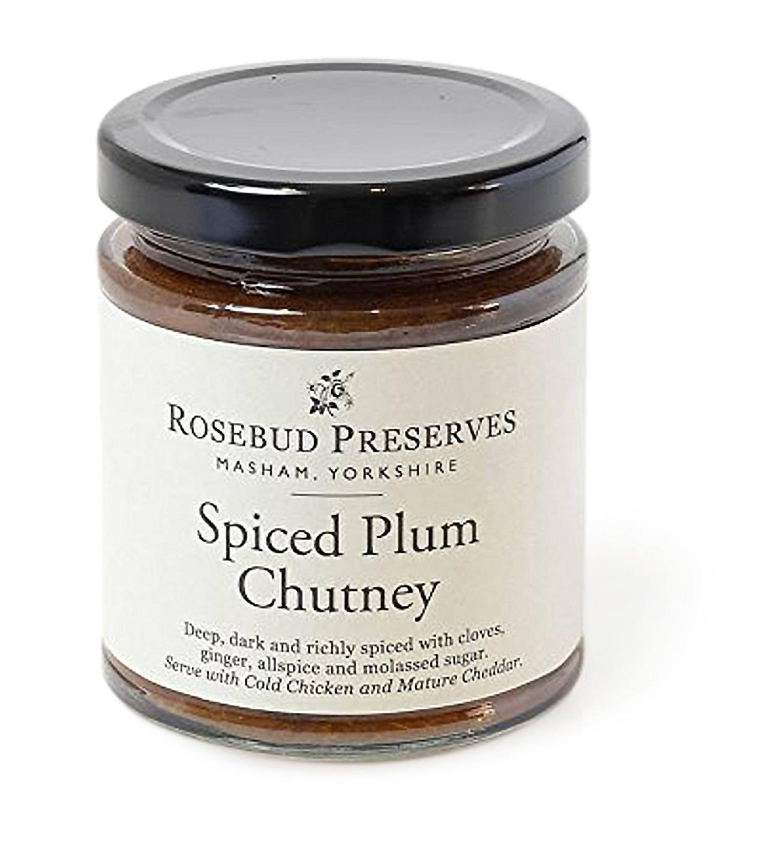 Rosebud Preserves | Spiced Plum Chutney | Traditionally British | Vegan and Vegetarian | Prepared by Hand | Tasty Treat | 198 g