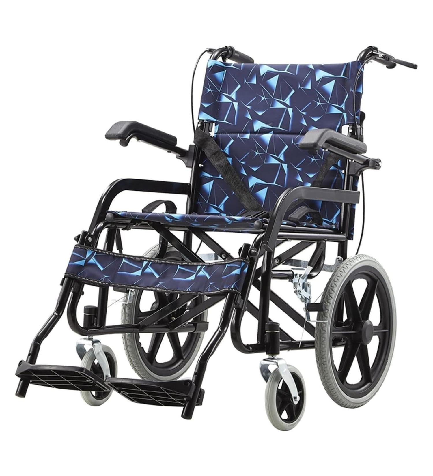 Wheelchair For Outdoor Folding Wheelchair Portable Travel Wheelchairs Foldable Manual Self Propelled Aluminum Alloy Elderly Transit Wheelchair Wheel Chair - Buy Online on GoSupps.com
