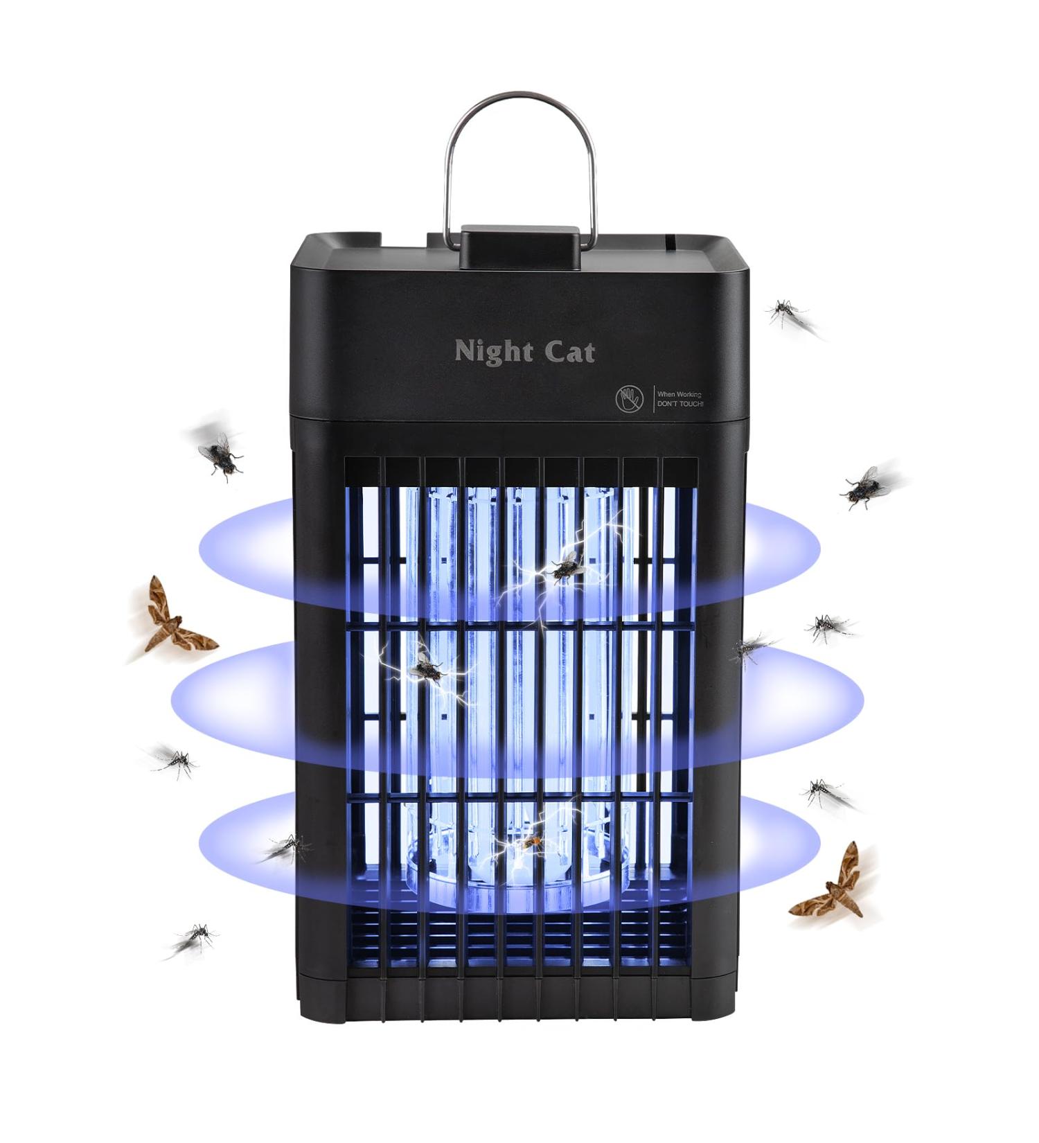 Night Cat Electric Insect Trap 4200V - Ultimate Mosquito & Fly Killer Lamp for Indoor Gardens | Effective Wasp & Flying Insect Control - Buy Online on GoSupps.com