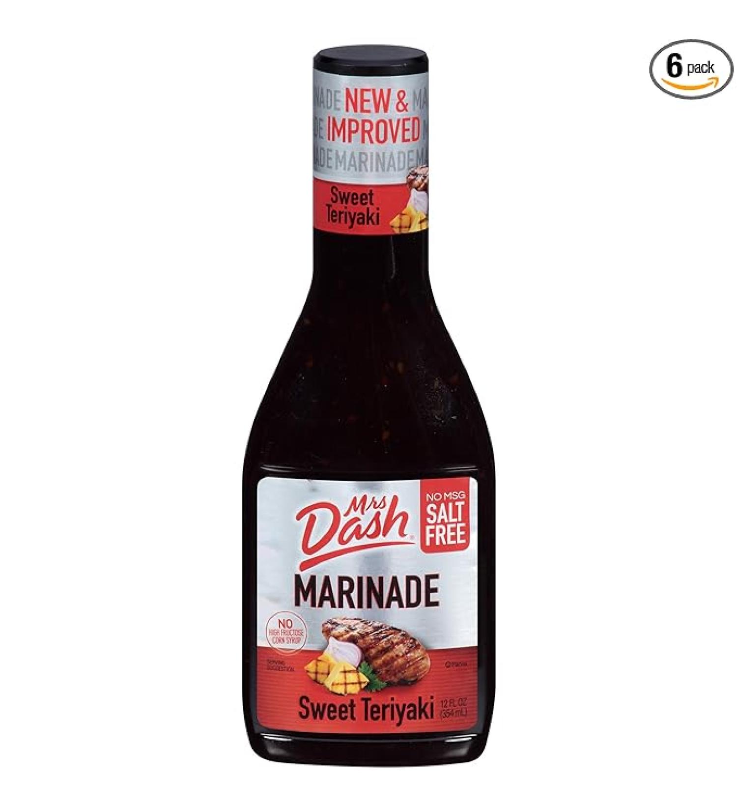 Dash Salt-Free Marinade Sweet Teriyaki 12 Ounce (Pack of 6) - Buy Online on GoSupps.com