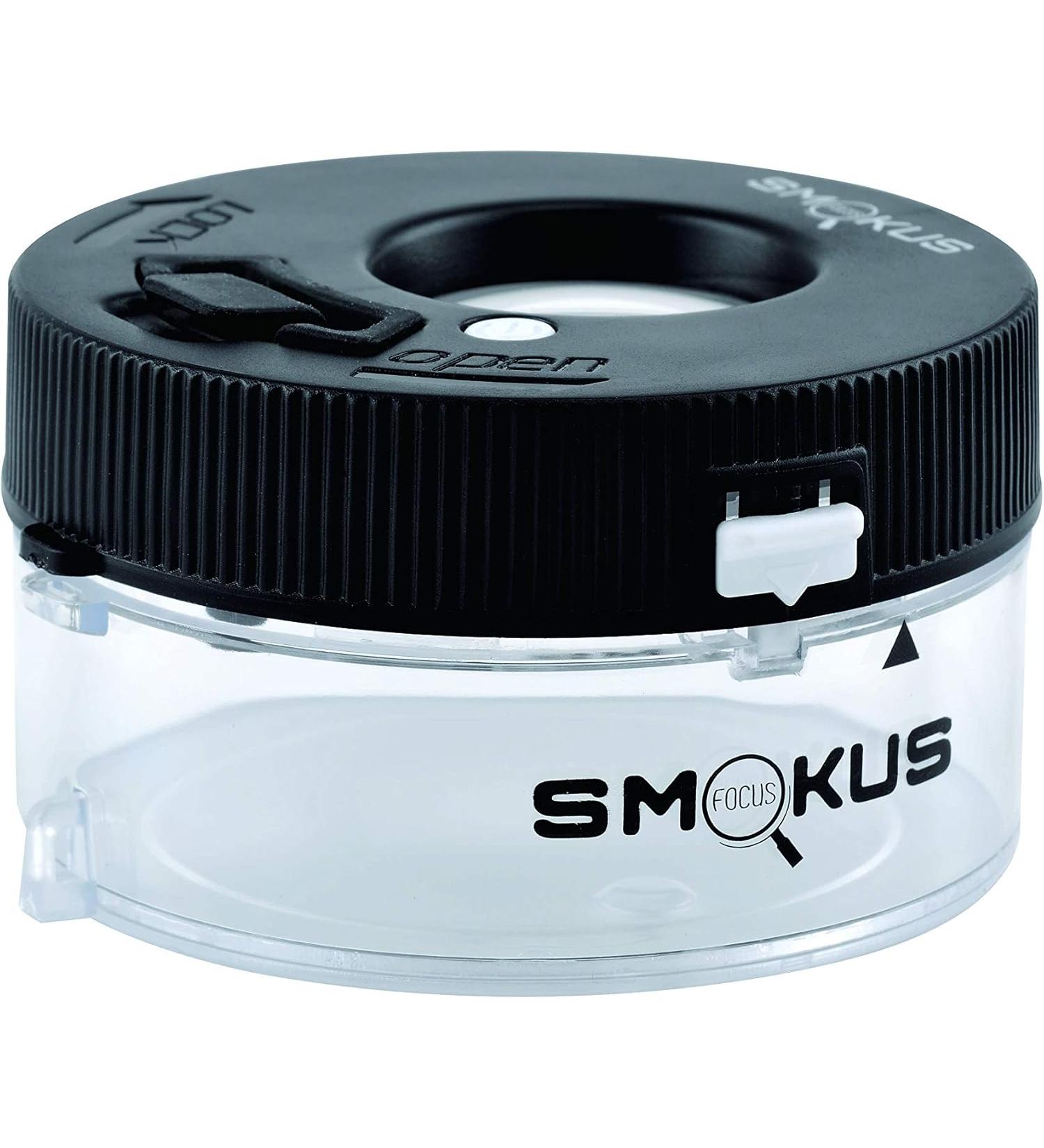Smokus Focus Airtight Storage Jar - Black - Buy Online on GoSupps.com