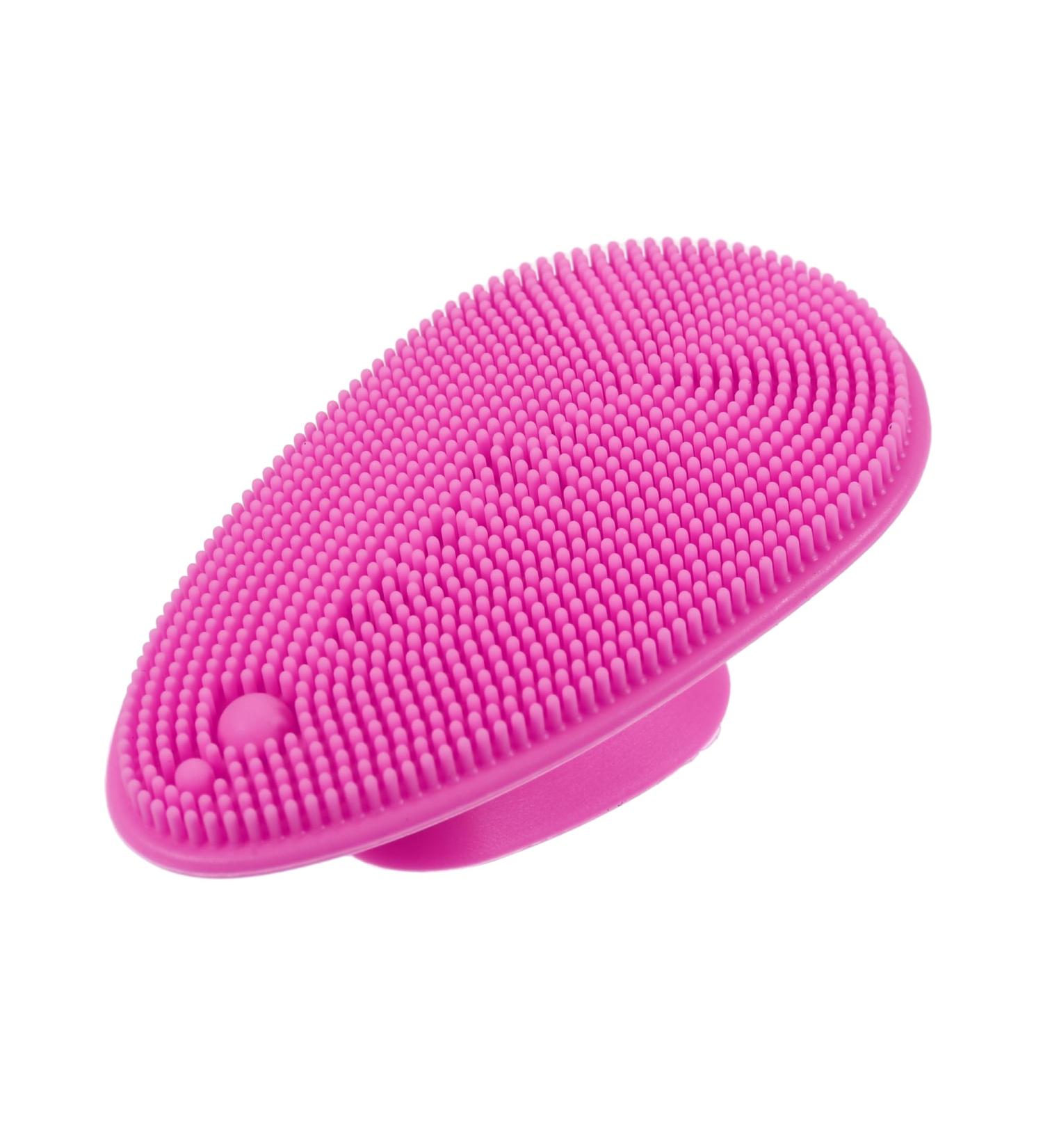 VOCOSTE Silicone Face Scrubber Exfoliator - Soft Cleansing Brush & Facial Wash Tool in Rose Red | Perfect for Gentle Exfoliation - Buy Online on GoSupps.com