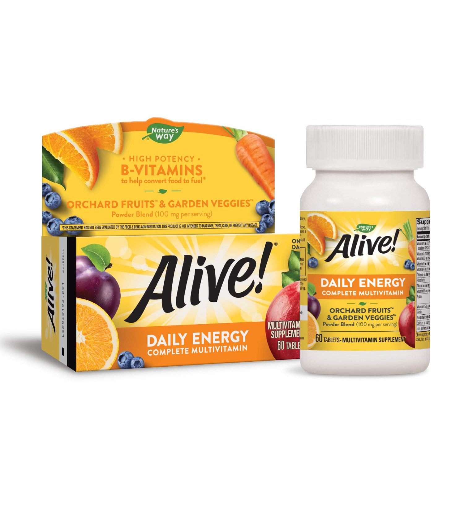 Nature's Way Alive! Daily Energy Multivitamin 60 Tablets - Boost Your Wellness - Buy Online on GoSupps.com