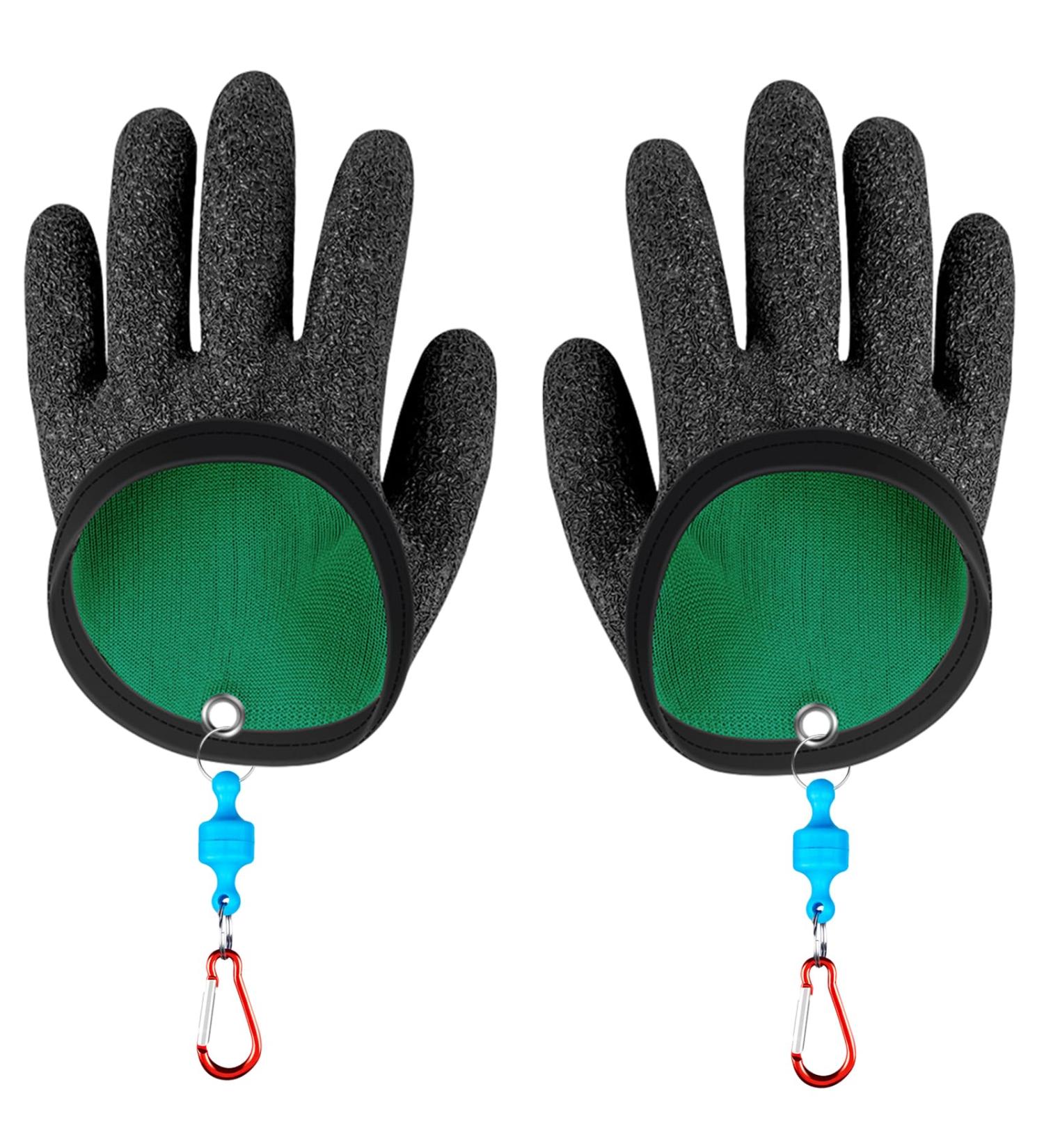 Fhioevt Waterproof Fishing Gloves - Stab-Resistant & Bite-Proof with Magnetic Lock for Safe Handling of Hecht Wels - Ideal for International Fishing Adventures - Buy Online on GoSupps.com