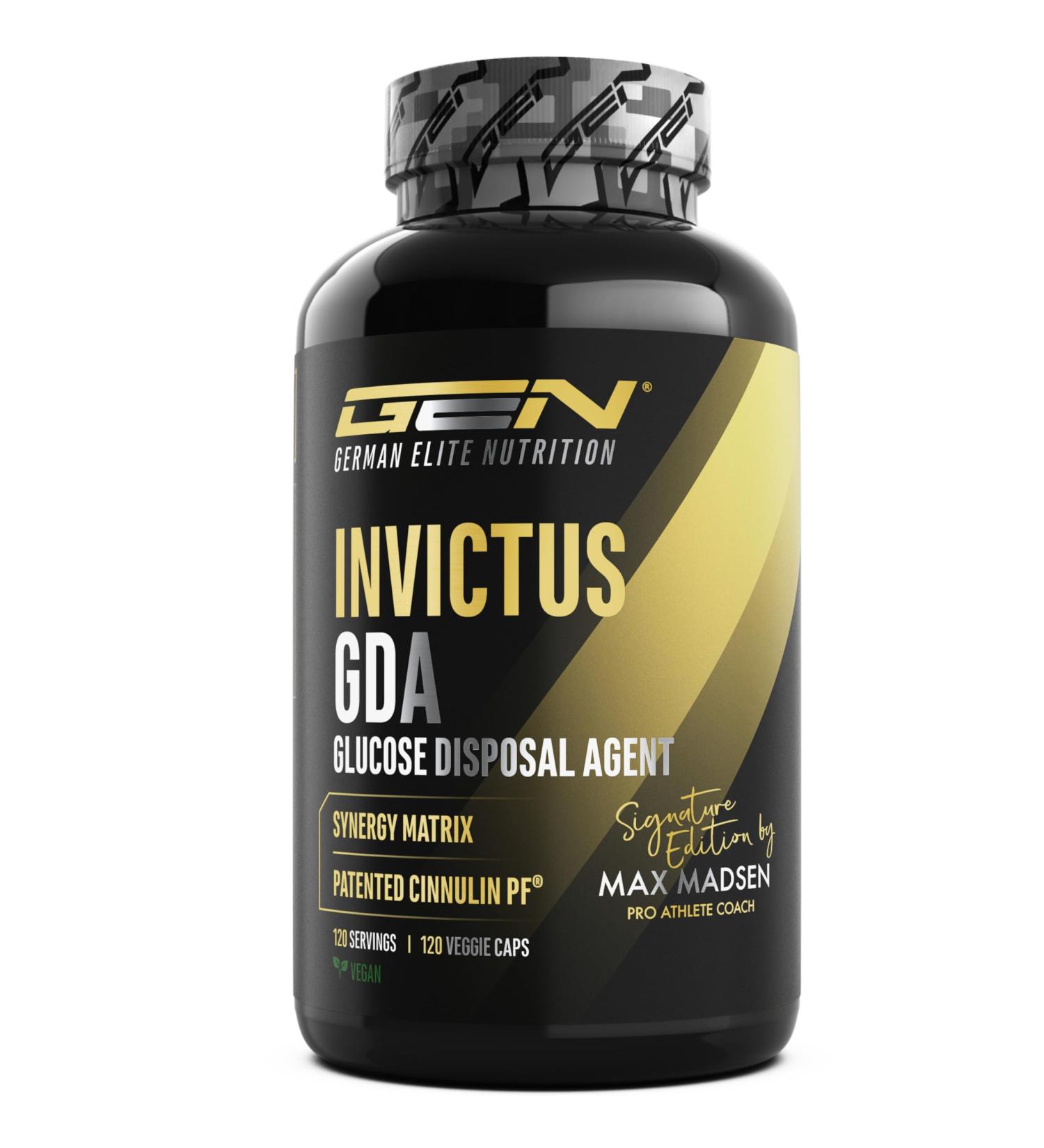 VitamineVersand 24 Invictus GDA Highdose GDA complex with berberine Cinnulin PF cinnamon bark extract & bioactive Ralpha lipoic acid 120 vegan capsules - Buy Online on GoSupps.com