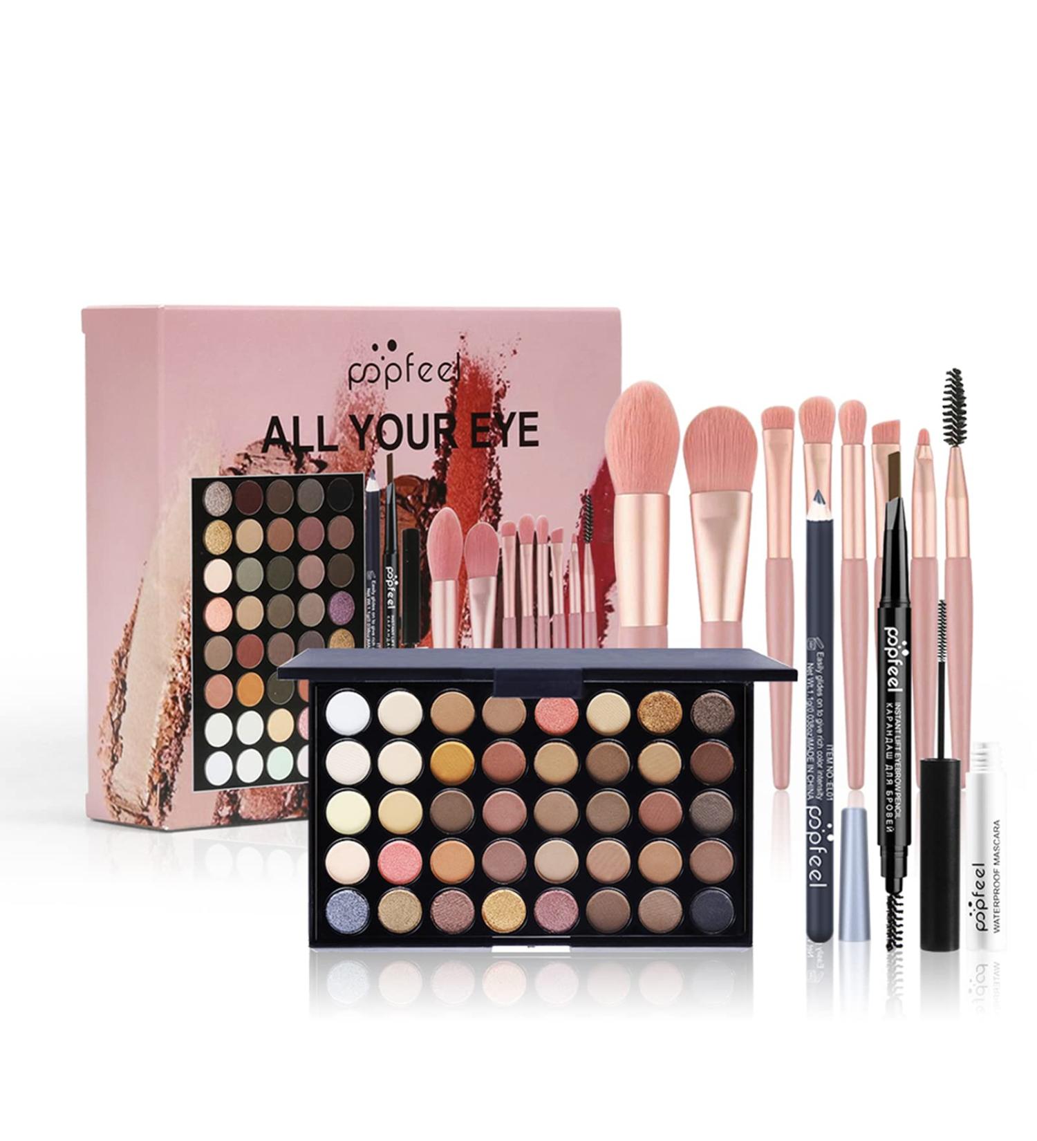 Makeup Set & Portable Travel All-in-One Cosmetic Set Essential Make Up Set with Cosmetic Bag Make-up Gift Set Travel Make Up Palette Compact and Lightweight Design for Girls Women #8