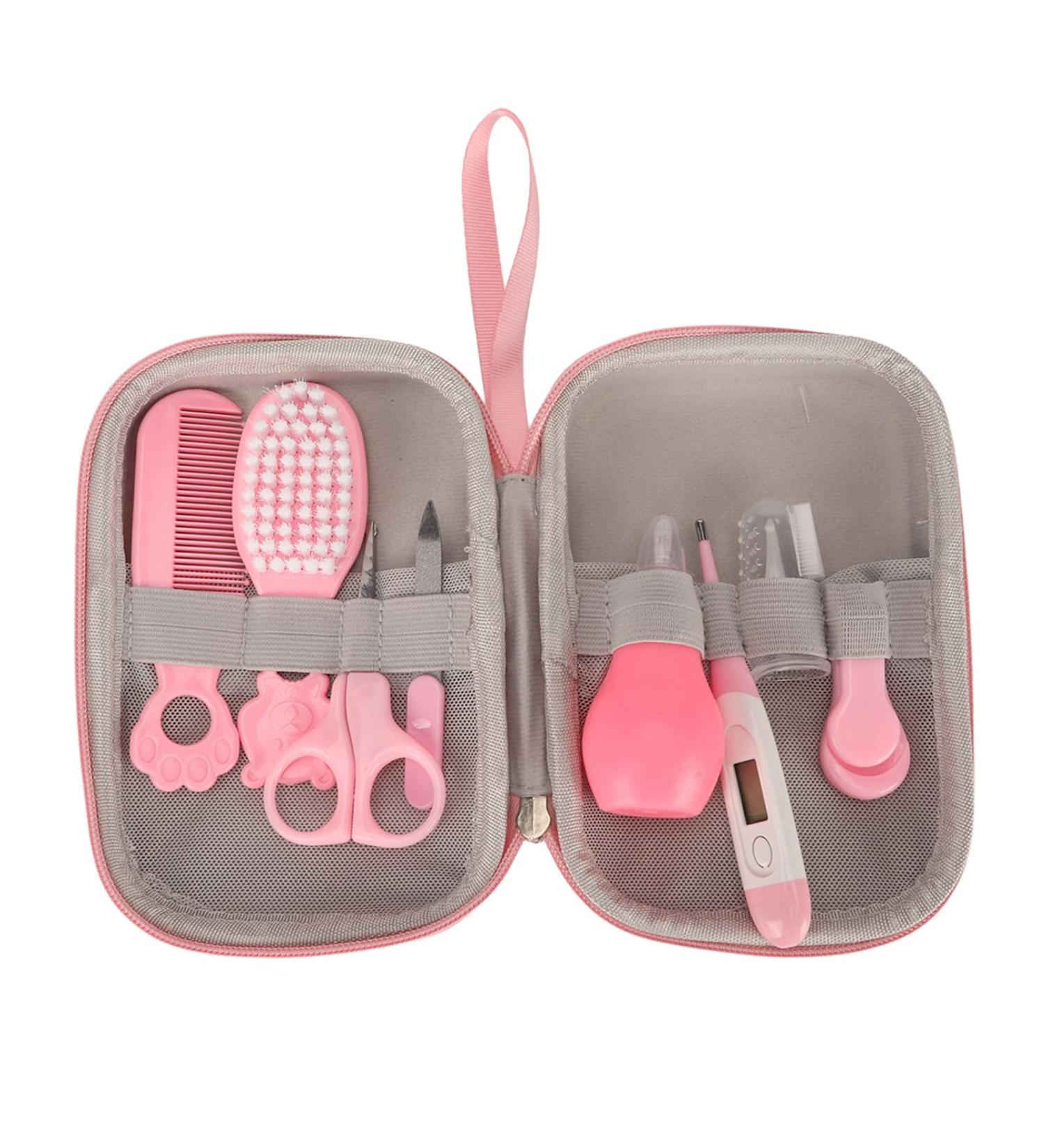 Baby Healthcare and Grooming Kit for Newborns - Nose Cleaner, Nail Clippers, Scissors, Toothbrush, Comb - Infant's Grooming Set - Buy Online on GoSupps.com