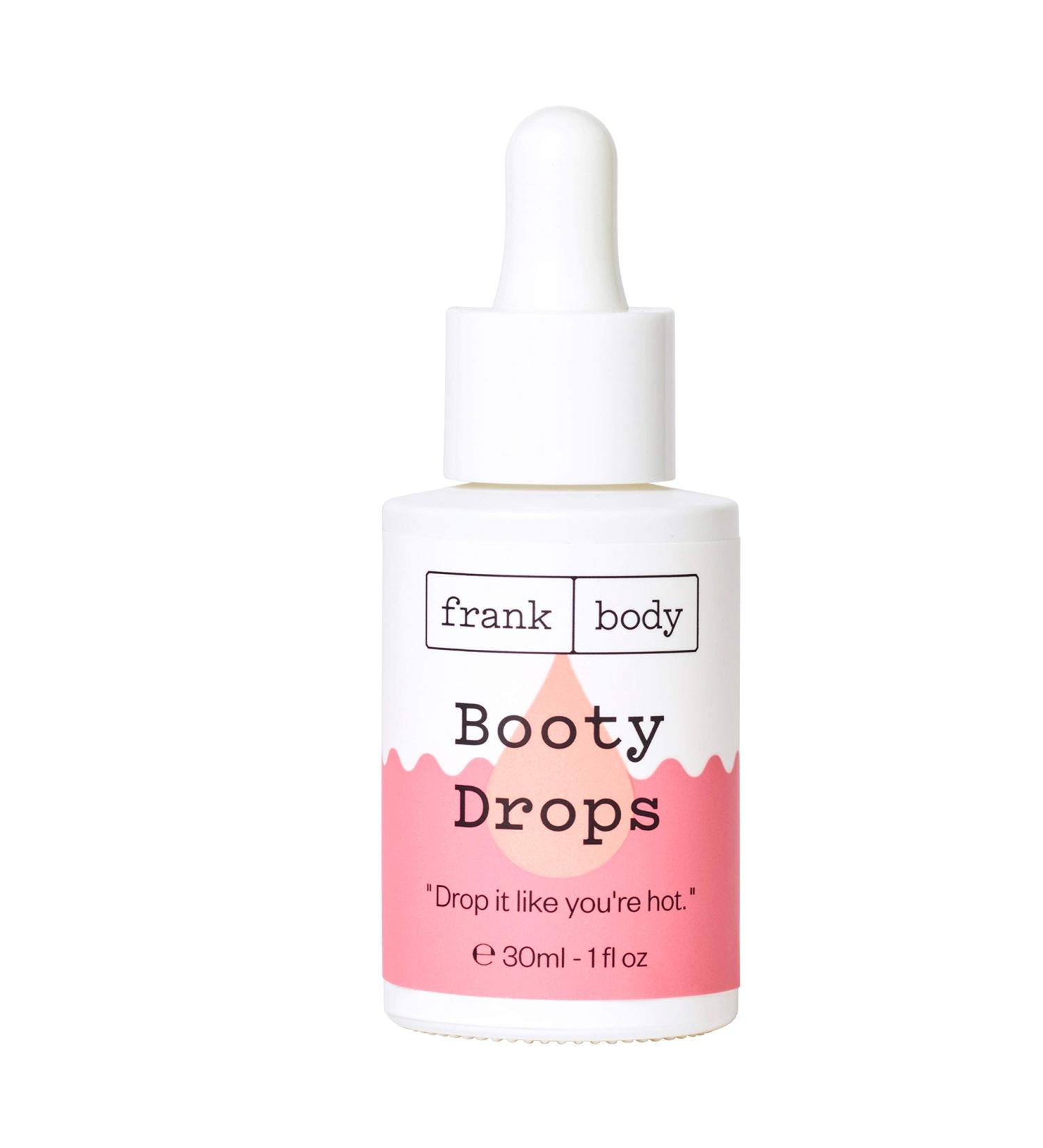 Frank Body Booty Drops Firming Body Oil | Vegan & Cruelty Free | 1.0 fl oz Hydrating Oil with Caffeine, Guarana & Carrot Root Extract - Buy Online on GoSupps.com