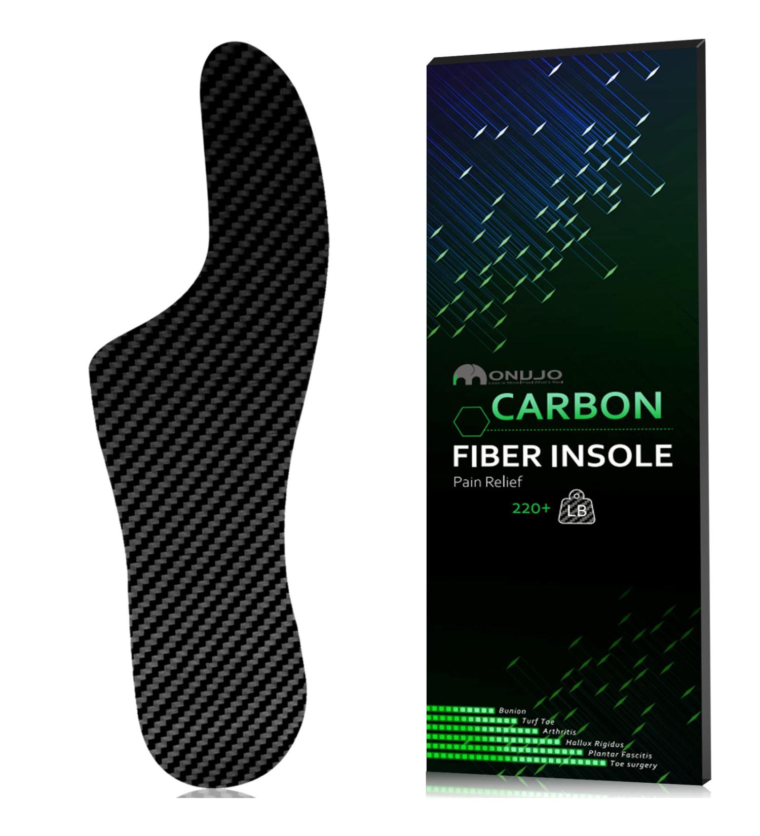 Carbon Fiber Morton's Extension Orthotic Insole - 1 Piece | Foot Support Insert for Morton's Toe, Fractures, Turf Toe, Arthritis | 275(W 11.5-12 M 10.5-11) | 10.83In Fit Women's Size 11.5-12 - Buy Online on GoSupps.com