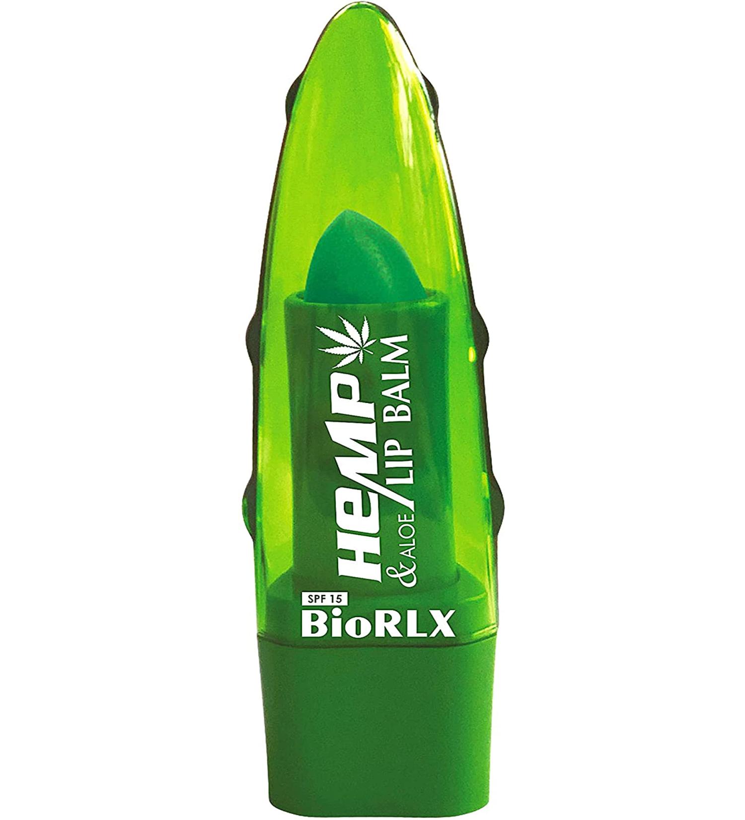 BioRLX Hemp Oil Aloe Vera Lip Balm SPF 15 - THC-Free Paraben-Free Color-Free 1 Piece - Shop Internationally - Buy Online on GoSupps.com