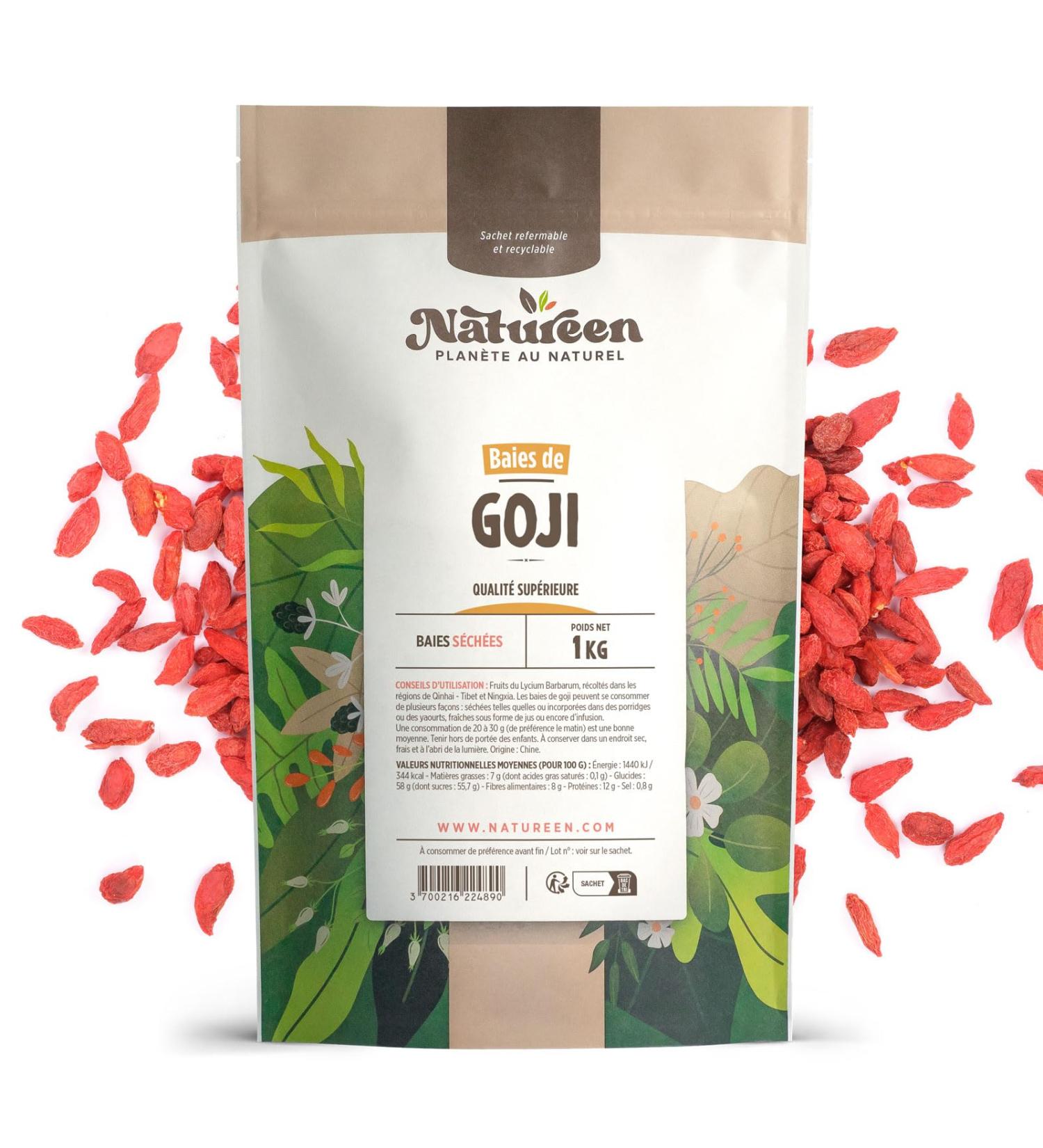  123gelules Goji Berries Greenfood Original Ningxia (Lycium Barbarum) 500g x 2 - Buy Online on GoSupps.com