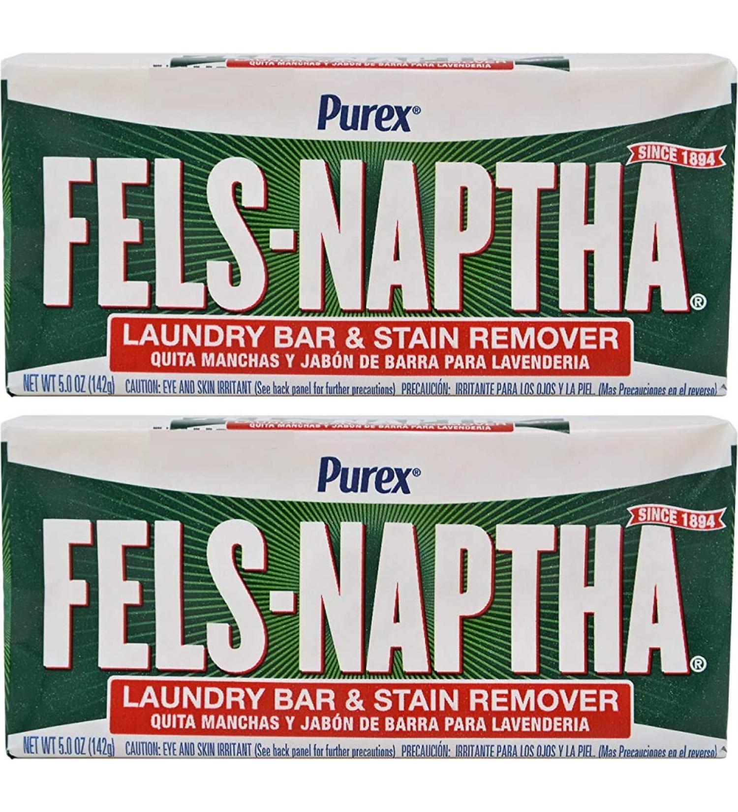 Fels Naptha Laundry Soap Bar - 5.0 oz - 2 pk 5 Ounce (Pack of 2)