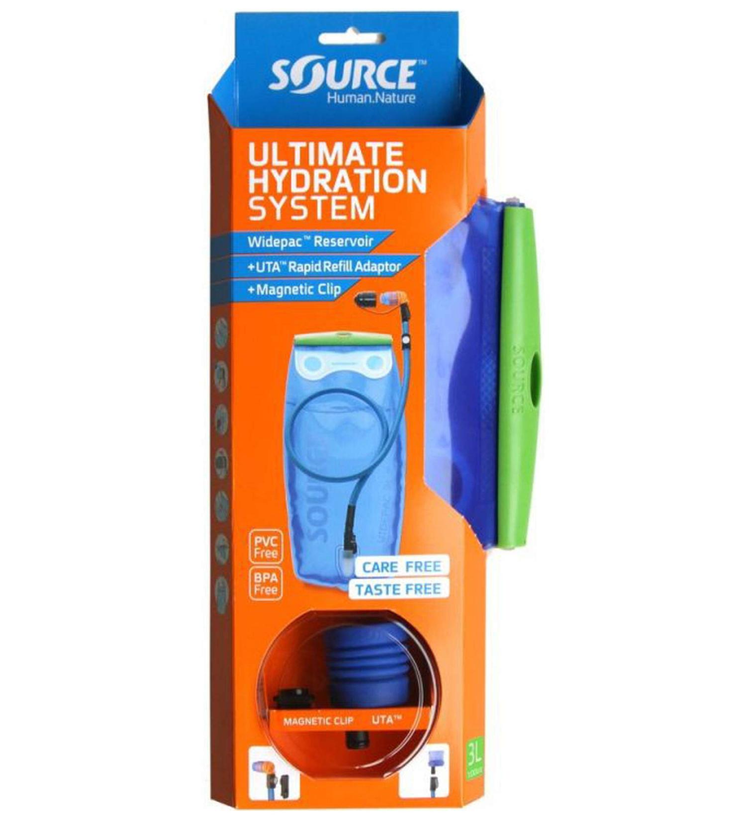 Source Ultimate Hydration System - 3L Blue Hydration Bladder for Ultimate Thirst Relief | International Shipping Available - Buy Online on GoSupps.com
