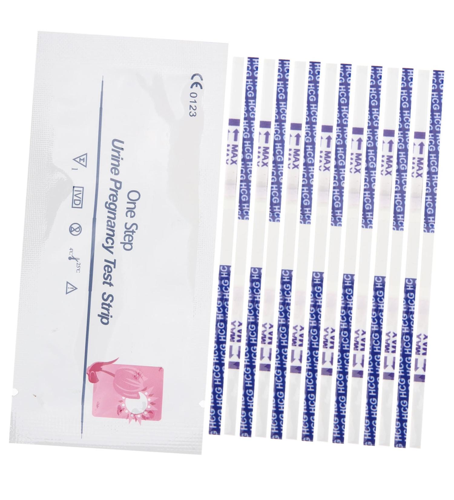 FRCOLOR 50pcs Early Pregnancy Test Strips Pruebas De Embarazo Pregnancy Testing Supply Midstream Test Stick Pregnant Test Supplies Cow High Precision Pregnancy Tests Plastic Pregnant Woman - Buy Online on GoSupps.com