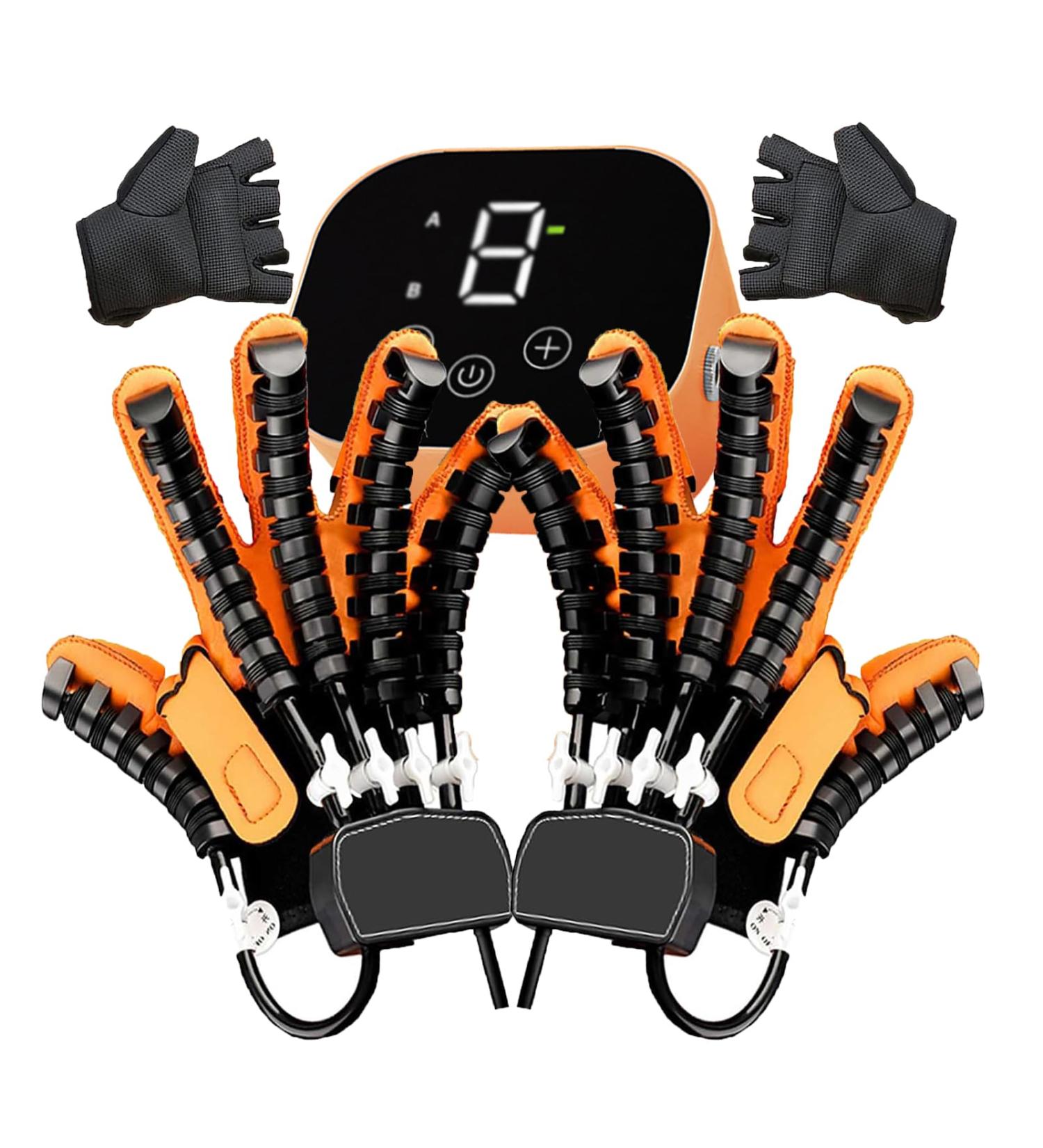 Updated Version Robotic Rehabilitation Gloves Rehabilitation Equipment for Arthritis Hemiplegia and Stroke Finger Orthosis Relieve Cramps Training Equipment Left+right X-Large - Buy Online on GoSupps.com