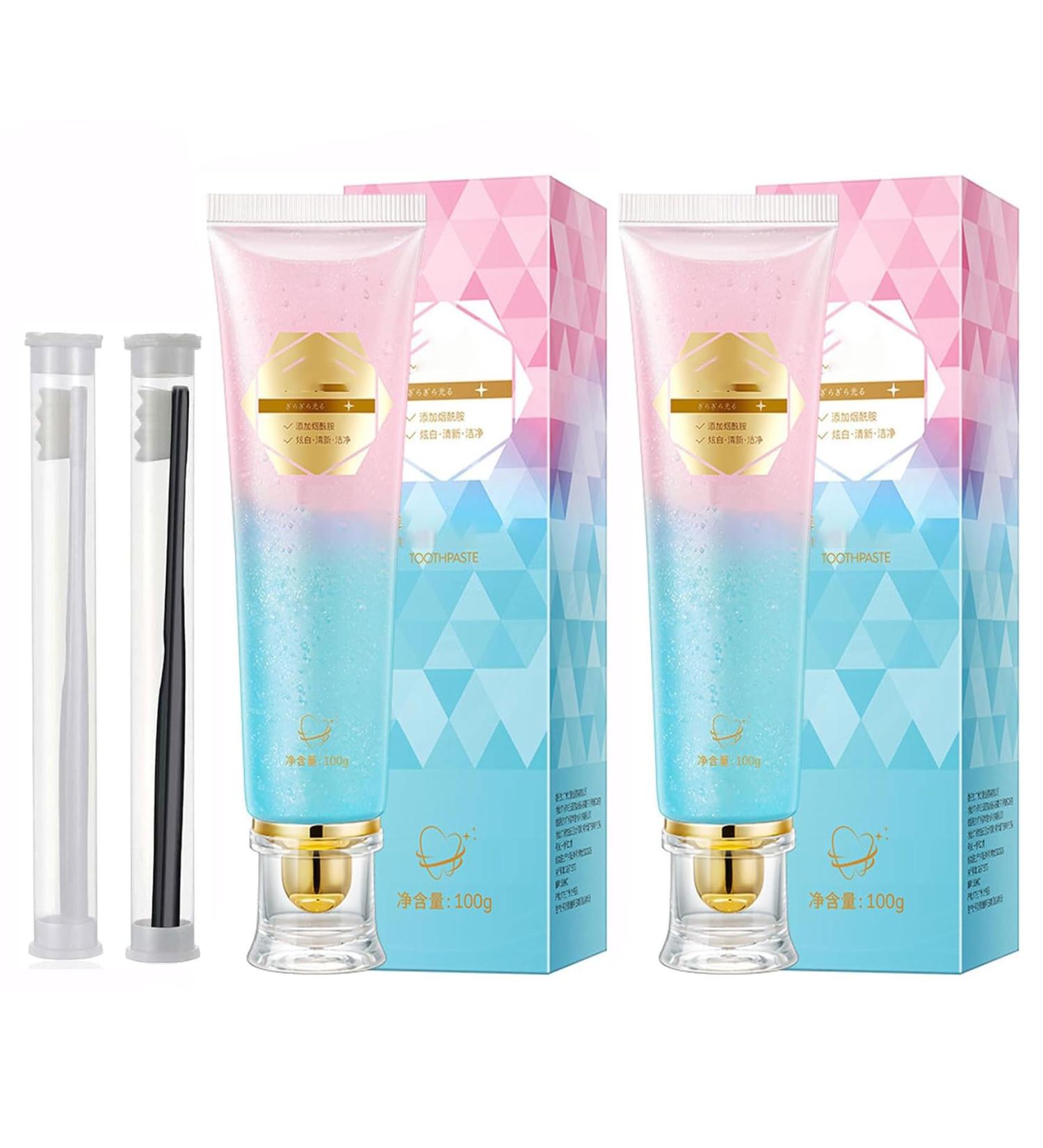 Body Accel Whitening Toothpaste with Niacinamide - Stain Removal & Brightening (2 Pack) | International Shipping Available - Buy Online on GoSupps.com