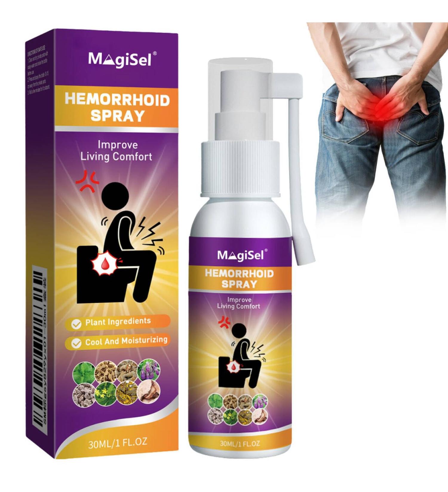  MagiSel Acne lightening cream Hemorr Balheal Herbal Hemorr Butt pimple cream Hoids spray Fast-acting hemorrhage relief Pain relief aid Relief - Buy Online on GoSupps.com