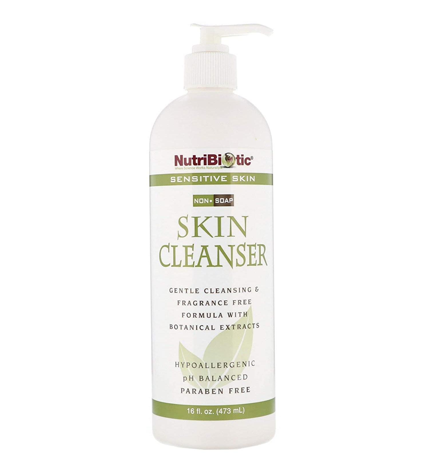 NutriBiotic Fragrance-Free Skin Cleanser 16 fl oz - Non-Soap Formula for Gentle Cleansing - Buy Online on GoSupps.com