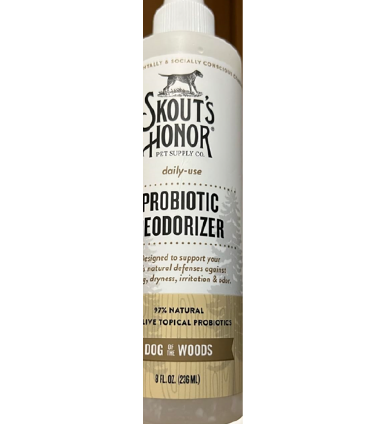  Probiotic Daily Use Dog of The Woods Deodorizer, 8 fl. oz., 8 FZ