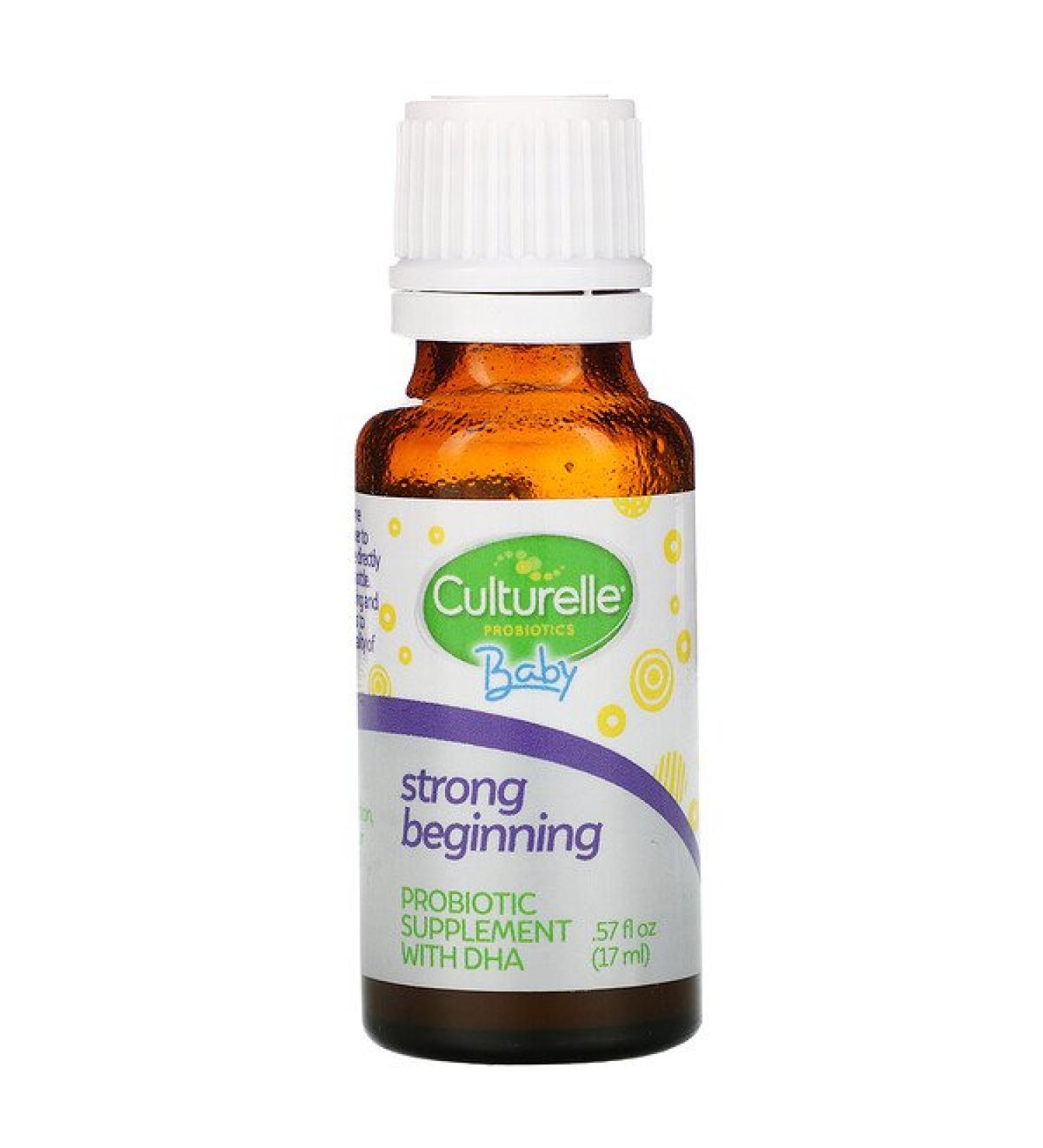 Culturelle Baby Probiotic + DHA Drops 0-24 Months .57 fl oz (17 ml)