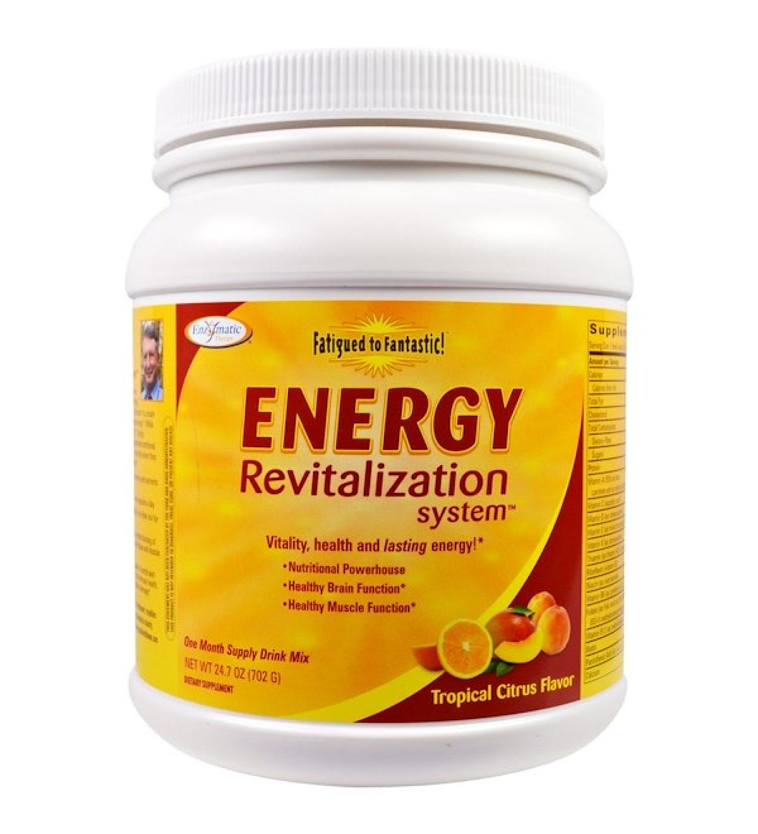 Enzymatic Therapy Fatigued to Fantastic! Energy Revitalization System Tropical Citrus Flavor 1.5 lbs (702 g)