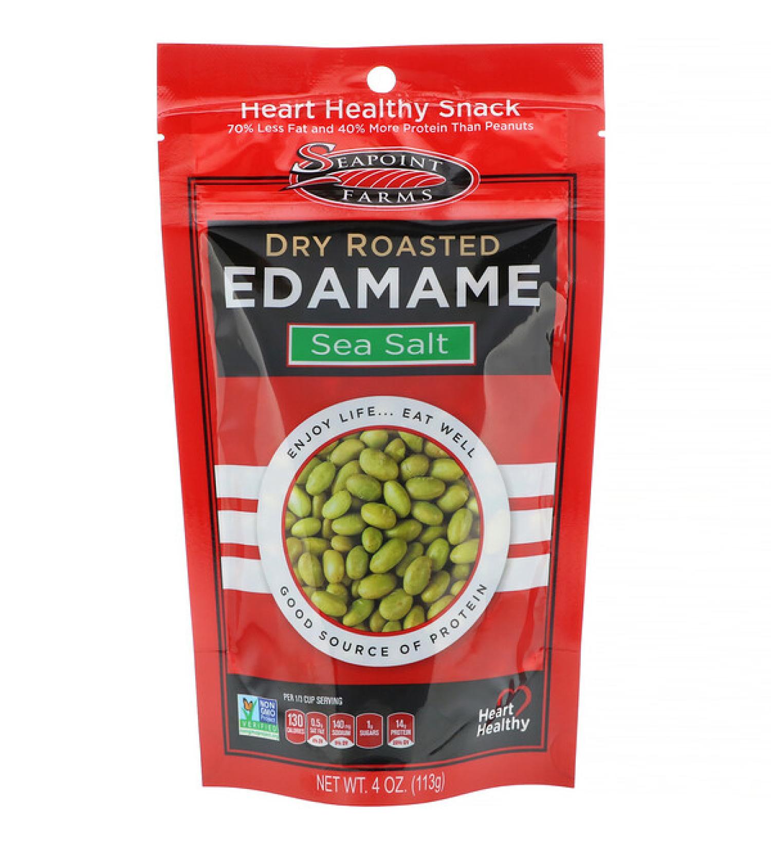 Seapoint Farms Dry Roasted Edamame Sea Salt 4 oz (113 g)