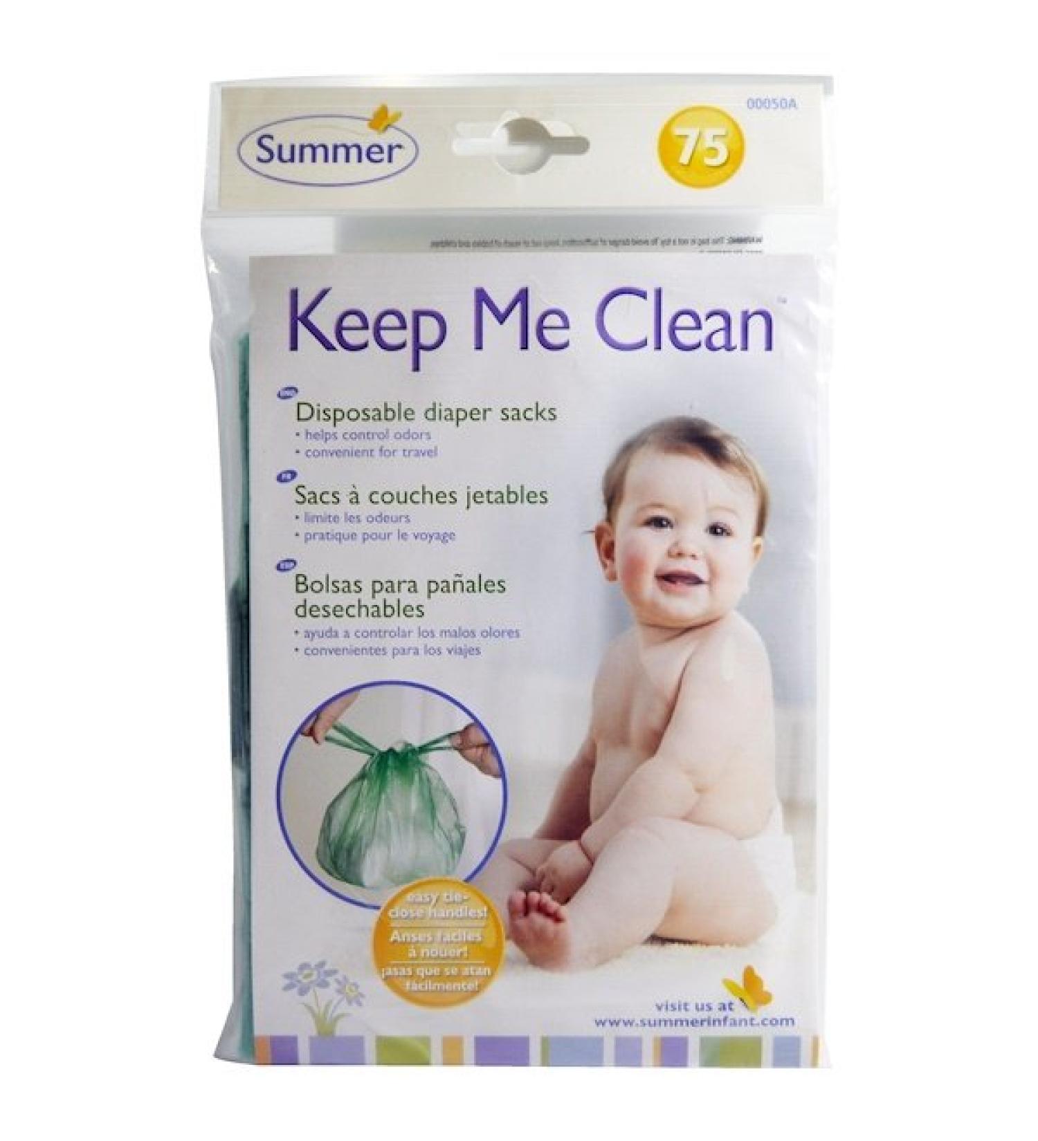 Summer Infant Keep Me Clean Disposable Diaper Sacks 75 Count