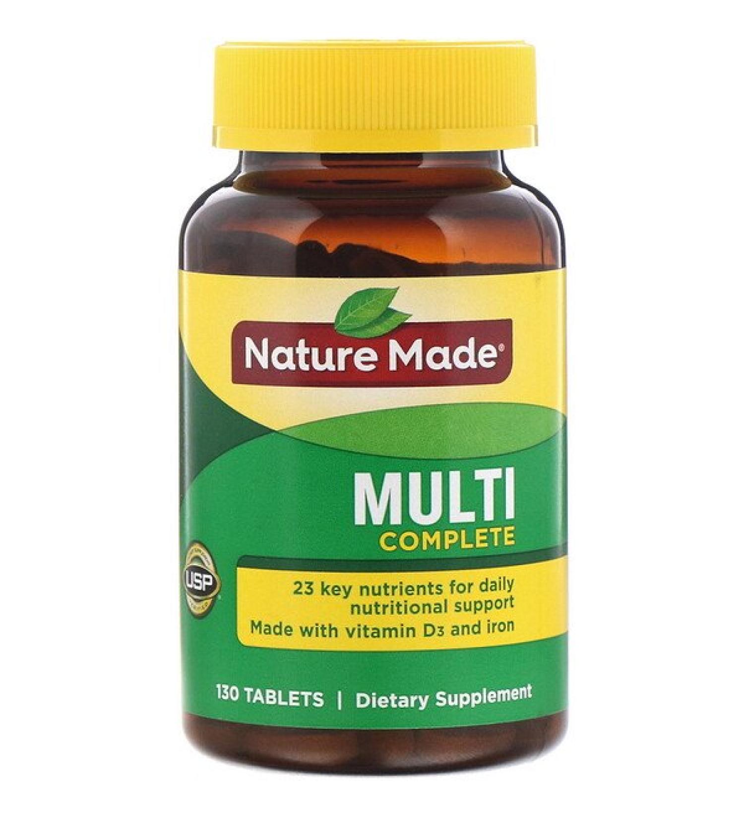 Nature Made Multi Complete 130 Tablets
