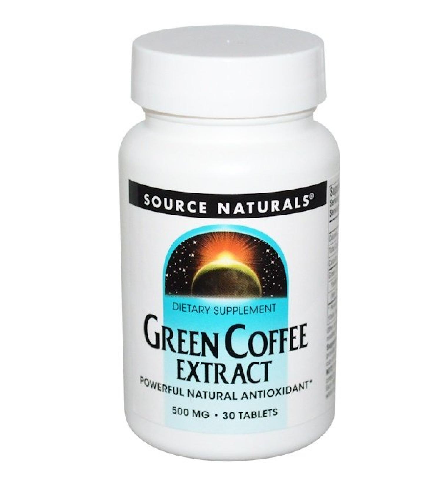 Source Naturals Green Coffee Extract 500 mg 30 Tablets