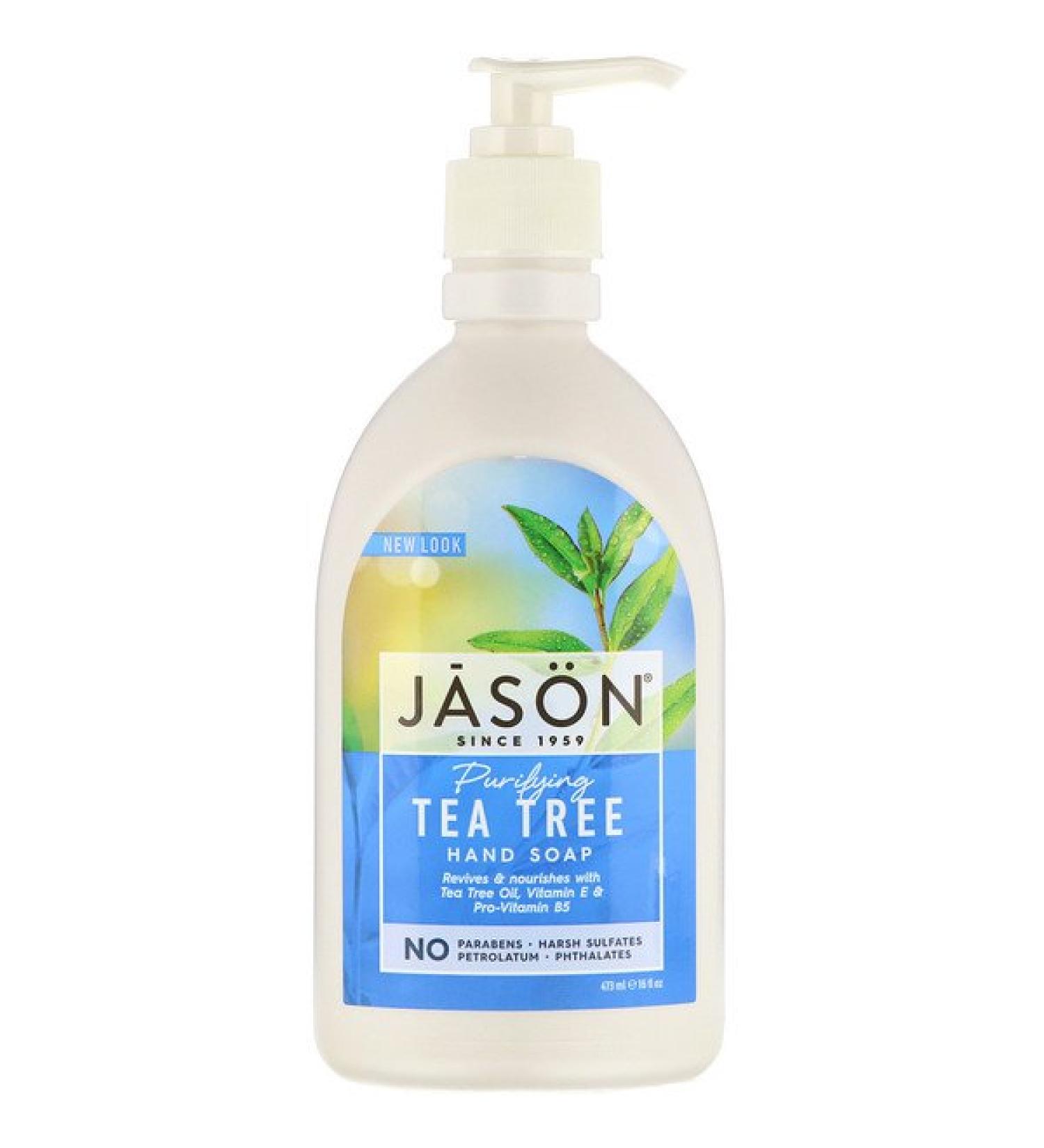 Jason Natural Hand Soap Purifying Tea Tree 16 fl oz (473 ml)