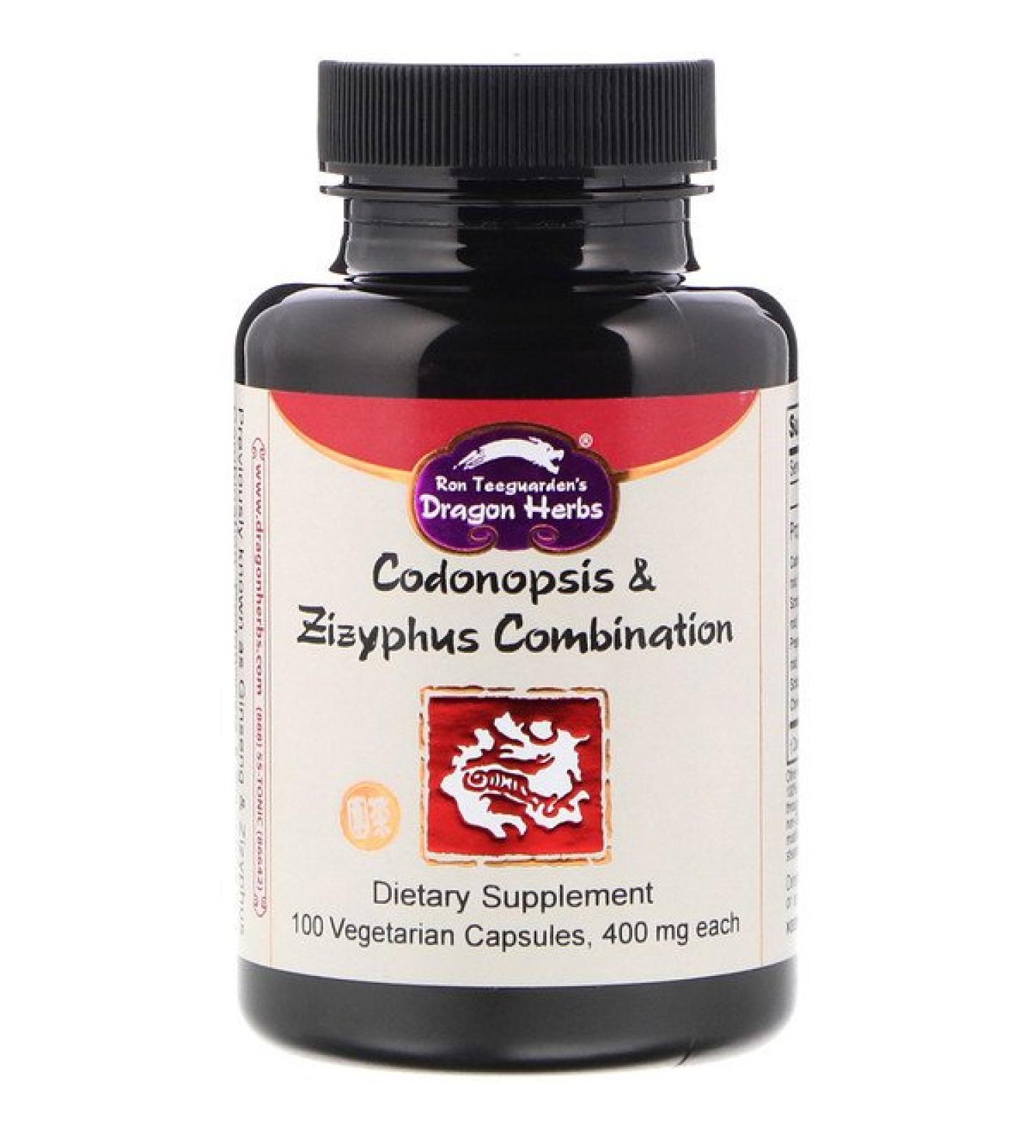 Dragon Herbs Codonopsis & Zizyphus Combination 400 mg 100 Veggie Caps