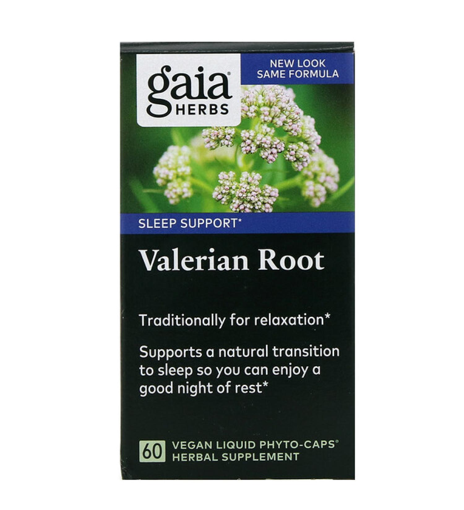 Gaia Herbs Valerian Root 60 Vegan Liquid Phyto-Caps