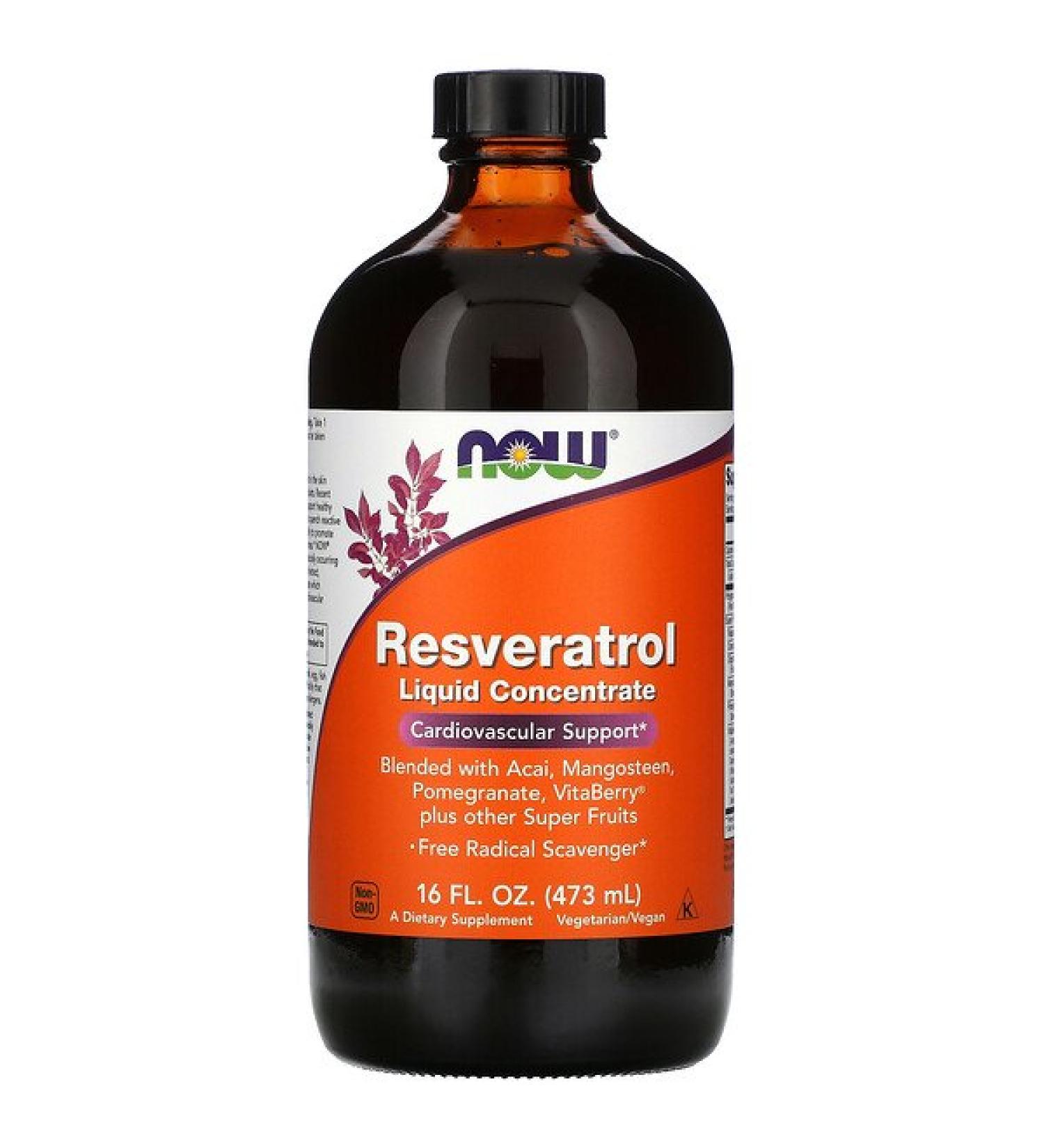 Now Foods Resveratrol Liquid Concentrate 16 fl oz (473 ml)