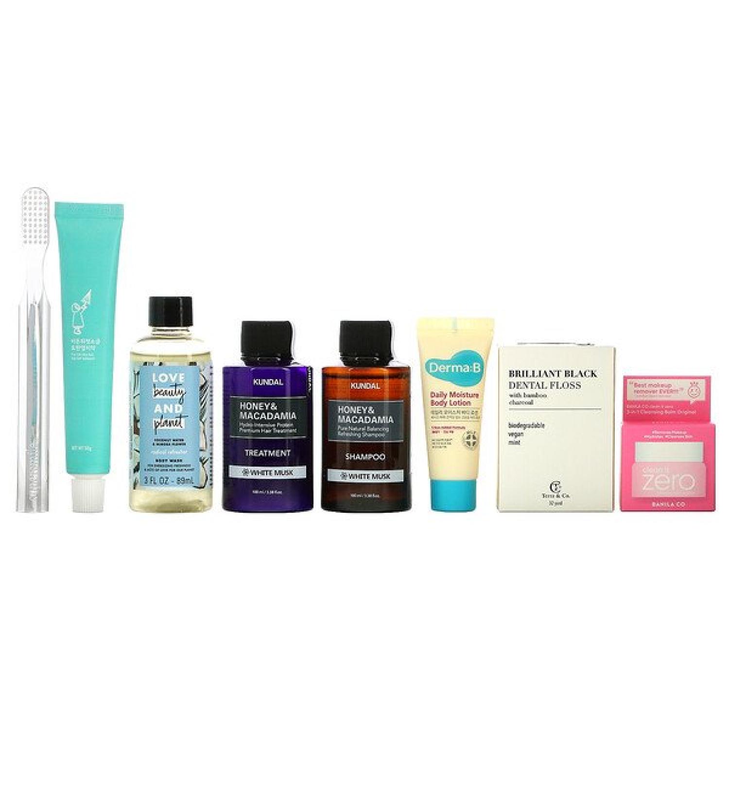 Promotional Products Bath Essentials Beauty Bag 8 Piece Kit