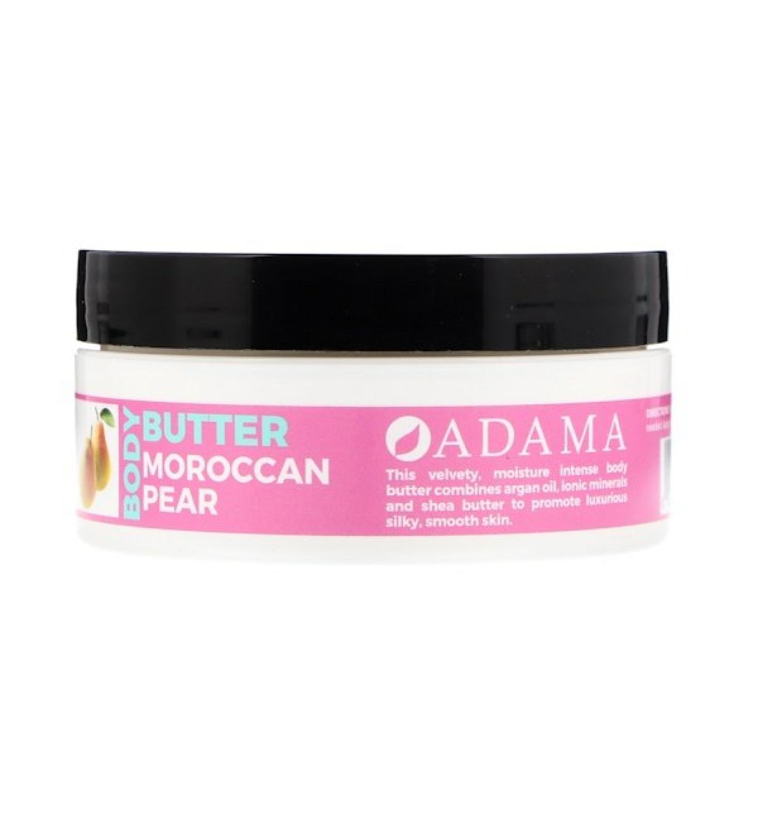 Zion Health Adama Body Butter with Argan Oil Moroccan Pear 4 oz (118 g)