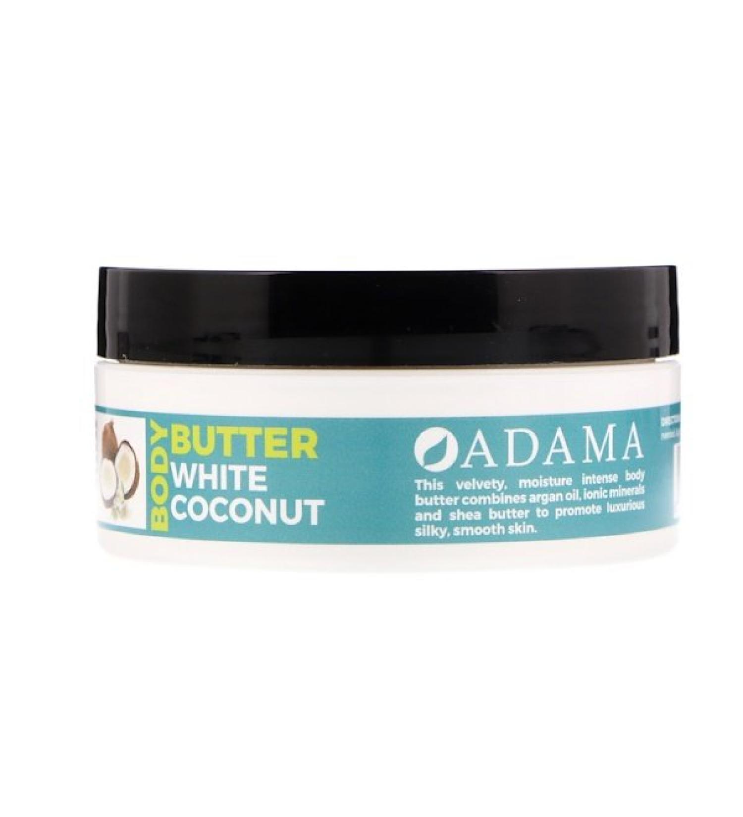 Zion Health Adama Body Butter with Argan Oil White Coconut 4 oz (118 g)