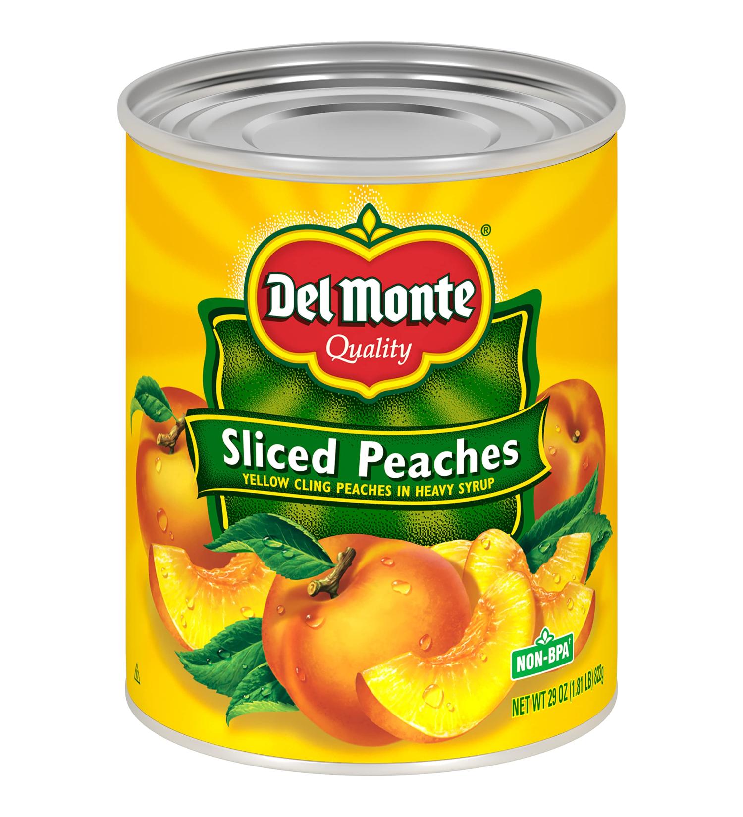 Del Monte Yellow Cling Sliced Peaches in Heavy Syrup 29 oz Can - Canned Fruit - Buy Online on GoSupps.com