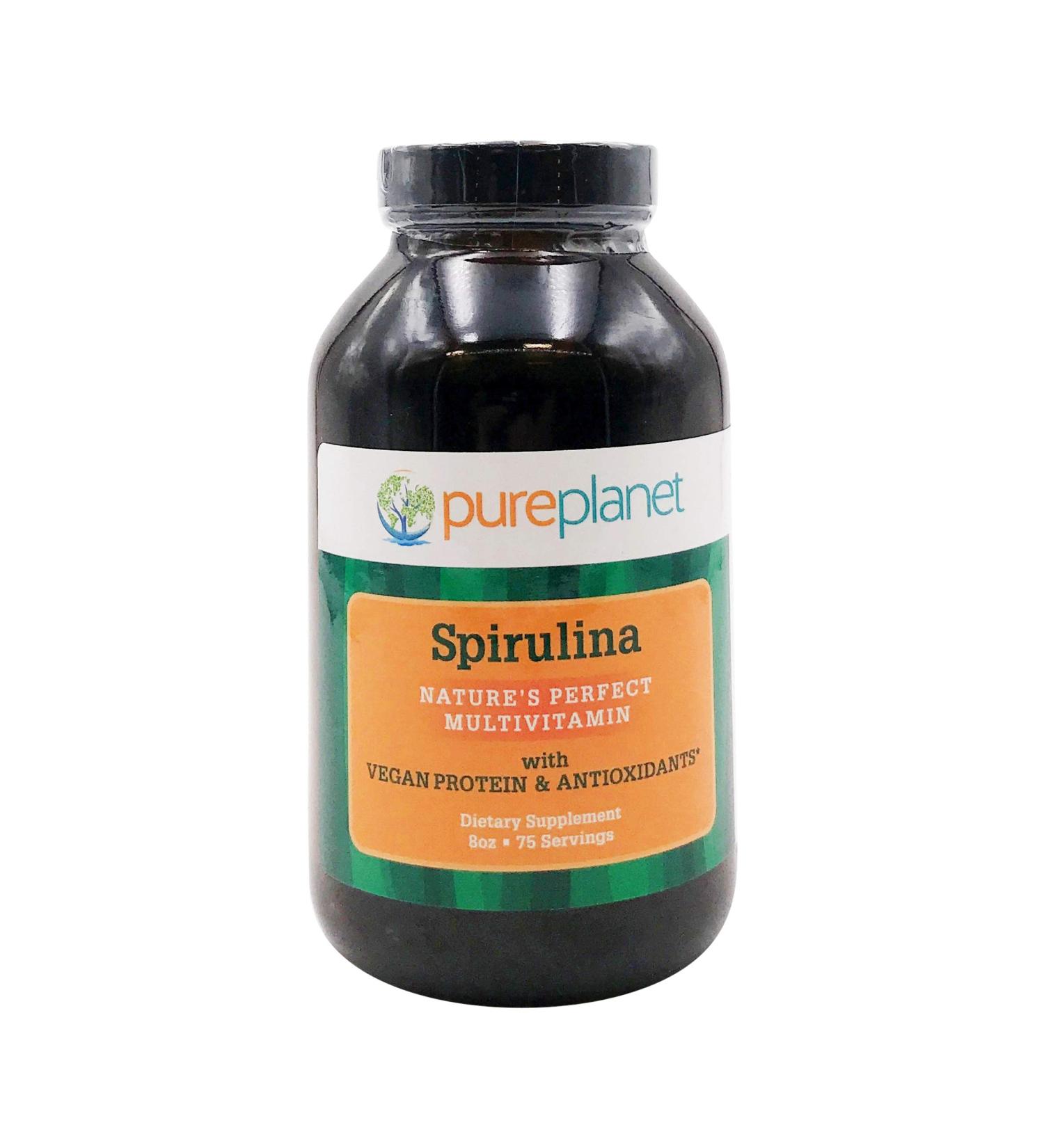 Pure Planet 100% Pure Spirulina Powder 8 OZ