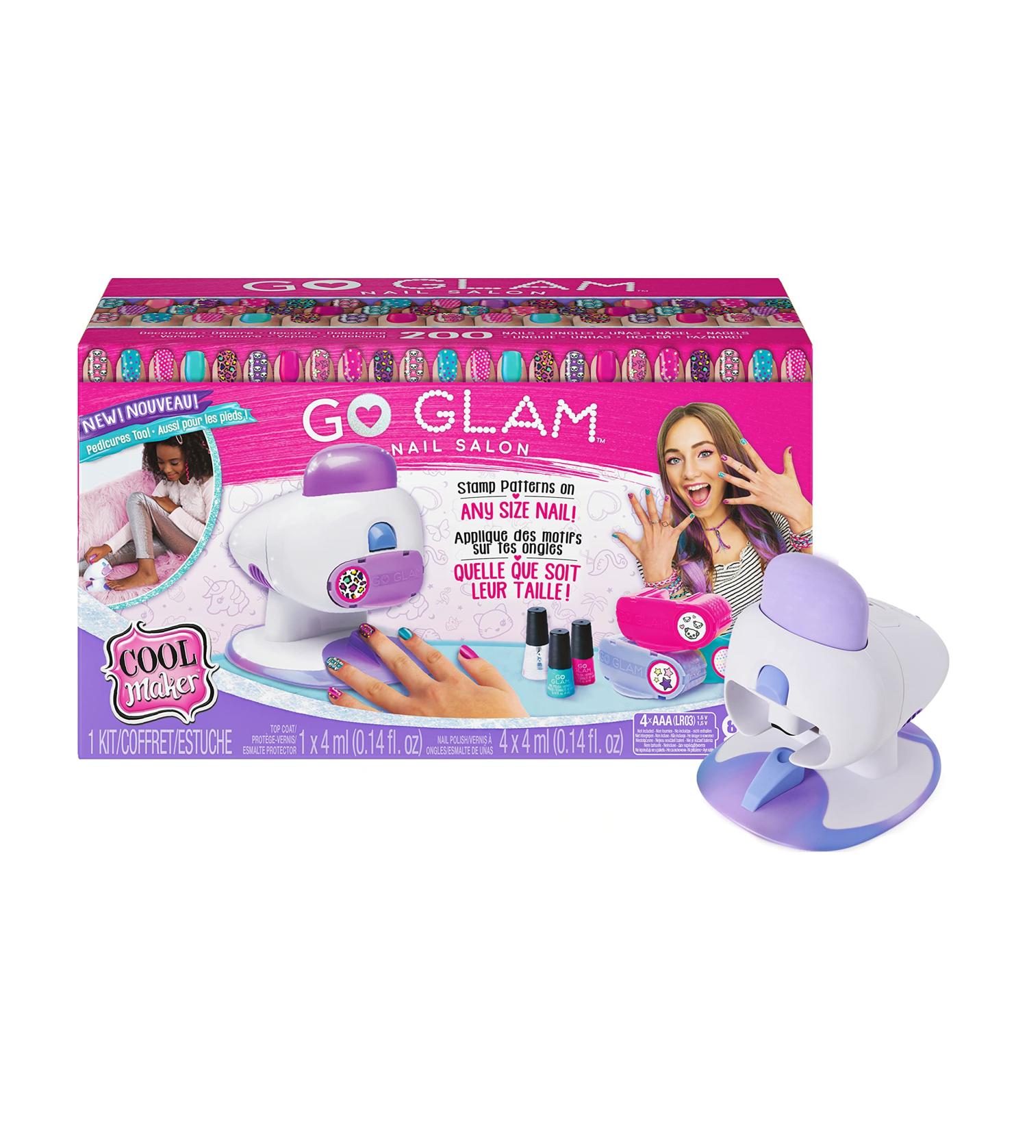 GO Glam Nail Stamper Deluxe Salon with Dryer - 3 Bonus Patterns, 2 Nail Polishes - Amazon Exclusive - Buy Online on GoSupps.com