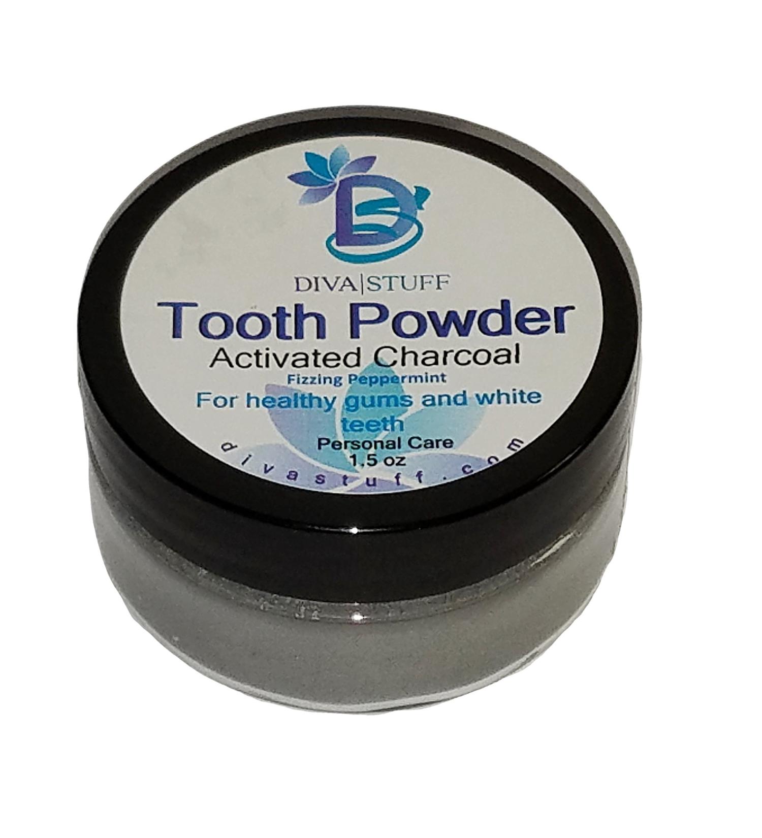 Superior Tooth Powder with Activated Charcoal - Whiter Healthier Teeth & Gums | Diva Stuff - International Shipping Available - Buy Online on GoSupps.com